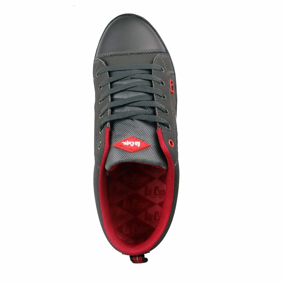 Lee Cooper ‎LCSHOE054 Unisexowe obuwie ochronne robocze SB/SRA w stylu retro baseball nowoczesny design buty robocze BHP, Szary, 36 EU