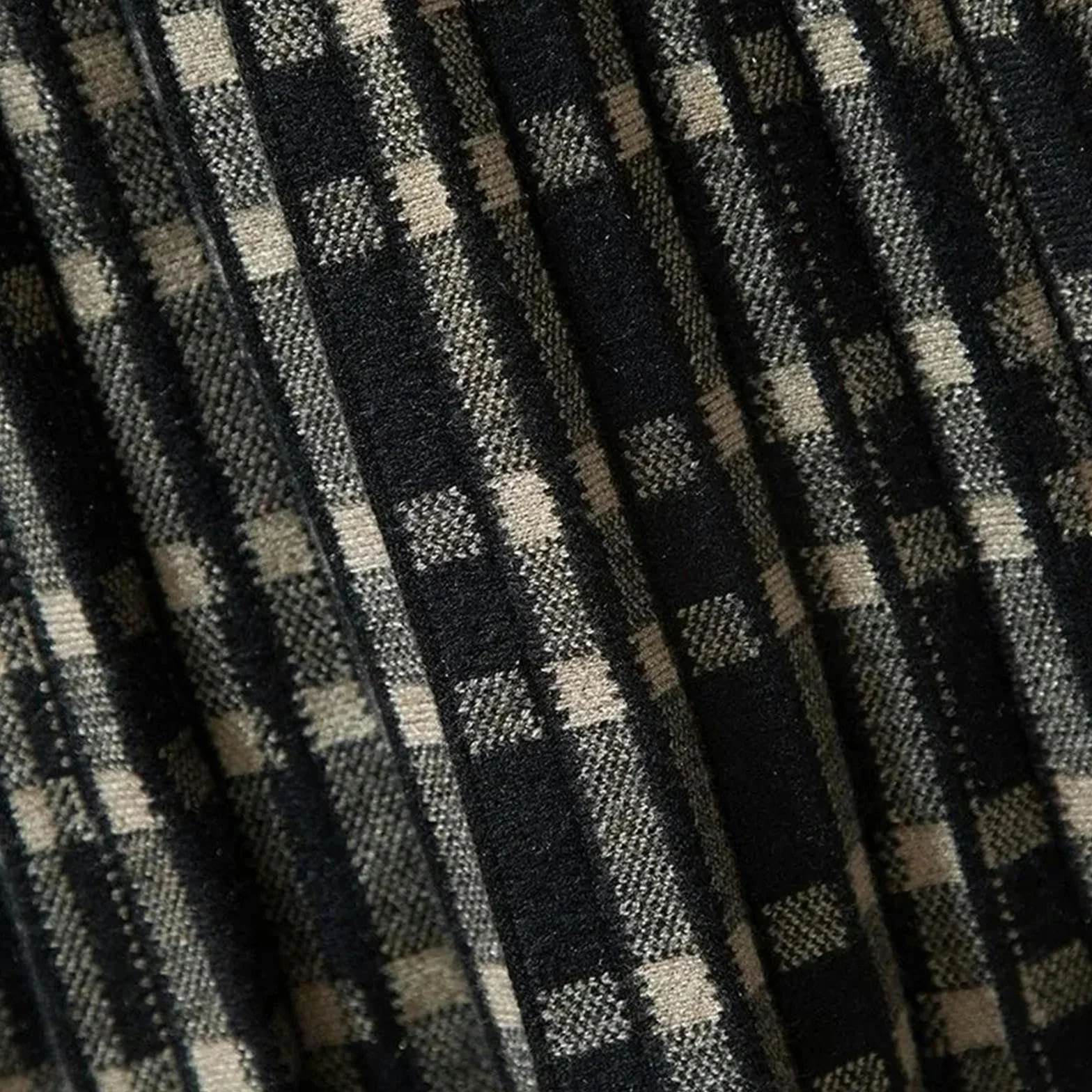 MdybF Spódnice damskie, plisowane spódnice dla kobiet, vintage, w kratę, damskie spódnice dla kobiet, jesień, zima, wysoka talia, długie spódnice