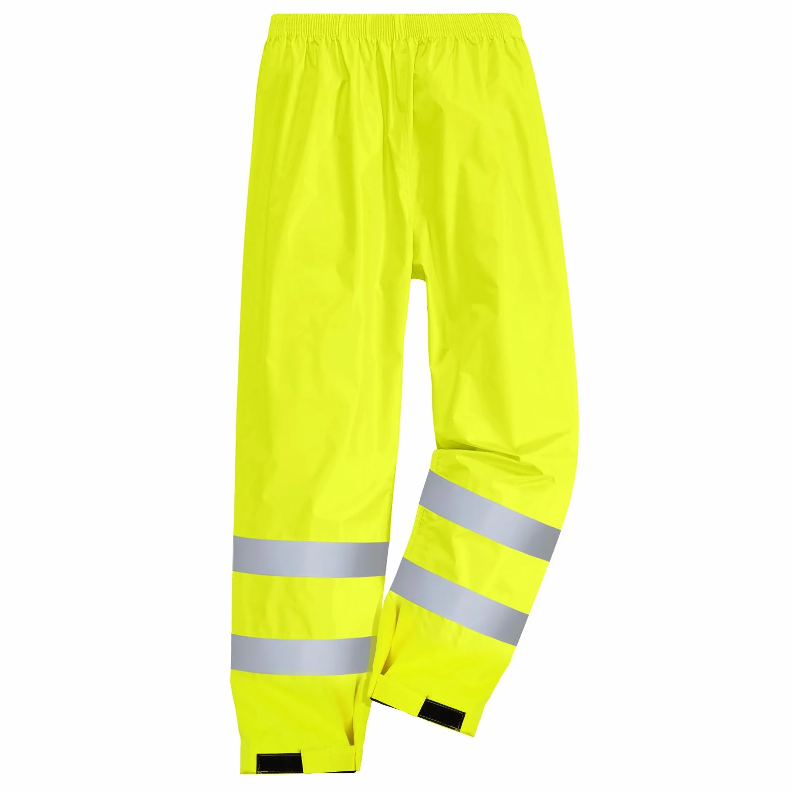 AUYAO Lekkie spodnie przeciwdeszczowe dla mężczyzn i kobiet, fluorescencyjne pomarańczowe/żółte spodnie ostrzegawcze, wiatroszczelne spodnie outdoorowe na rower, spodnie trekkingowe, kempingowe