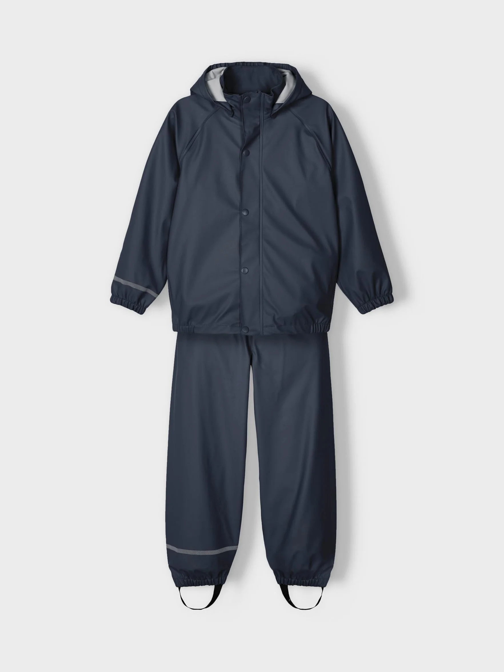 NAME IT Nkndry Rain Set Noos Zestaw Przeciwdeszczowy Uniseks, Niebieski (Dark Sapphire), 110