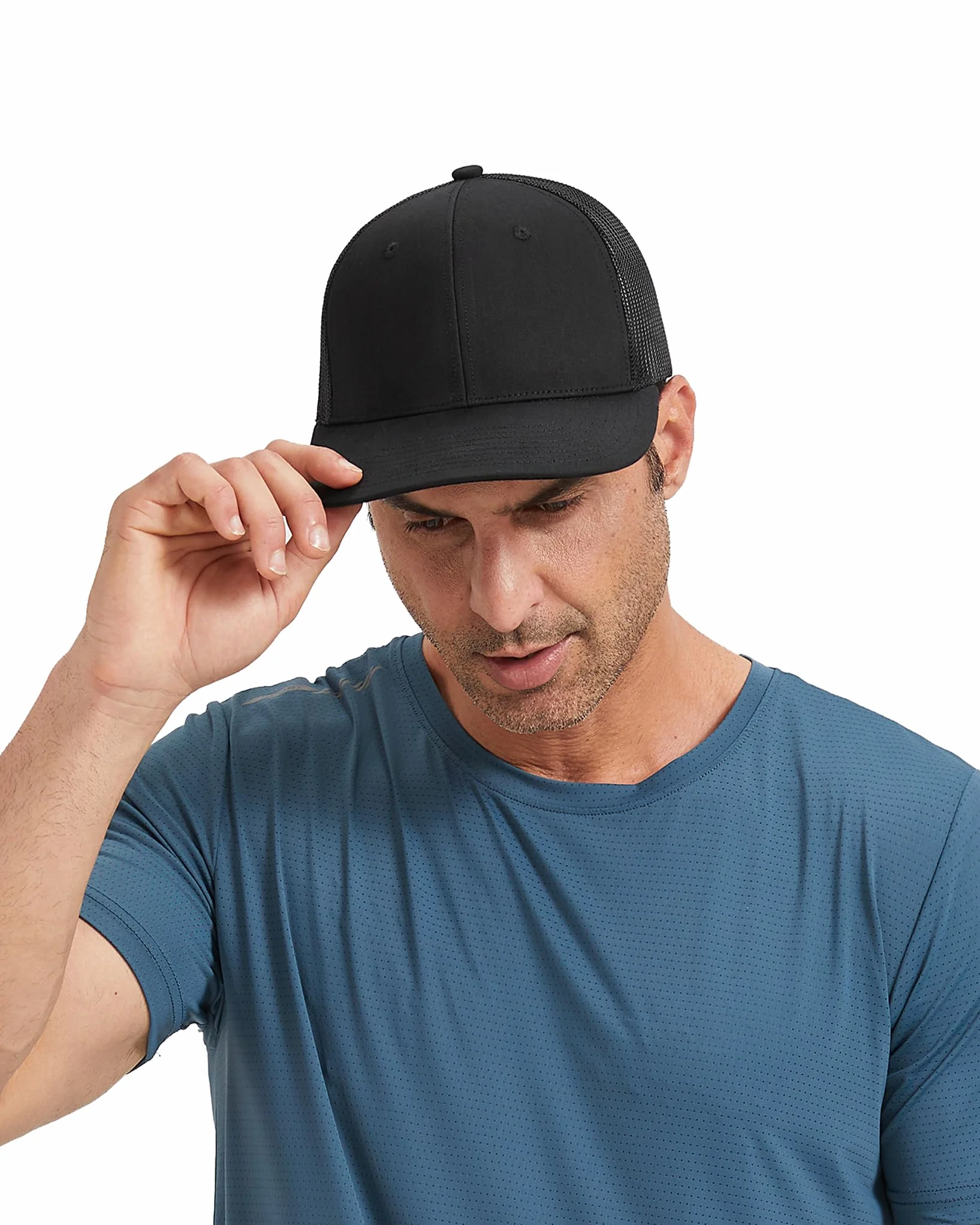 Zylioo M/L/XL/XXL czapki typu trucker dla dużych głów, 2-kolorowe czapki z siateczką, duża letnia czapka sportowa, ponadwymiarowa oddychająca czapka do biegania