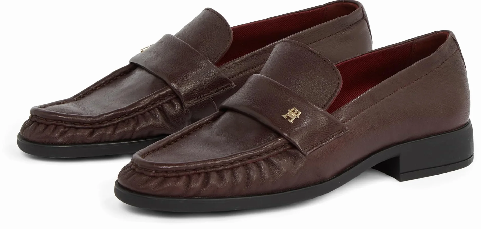 Tommy Hilfiger Kobiety Mokasyny Fw0fw08362 Miękkie Plisowane Palce NappaButy na co dzień
