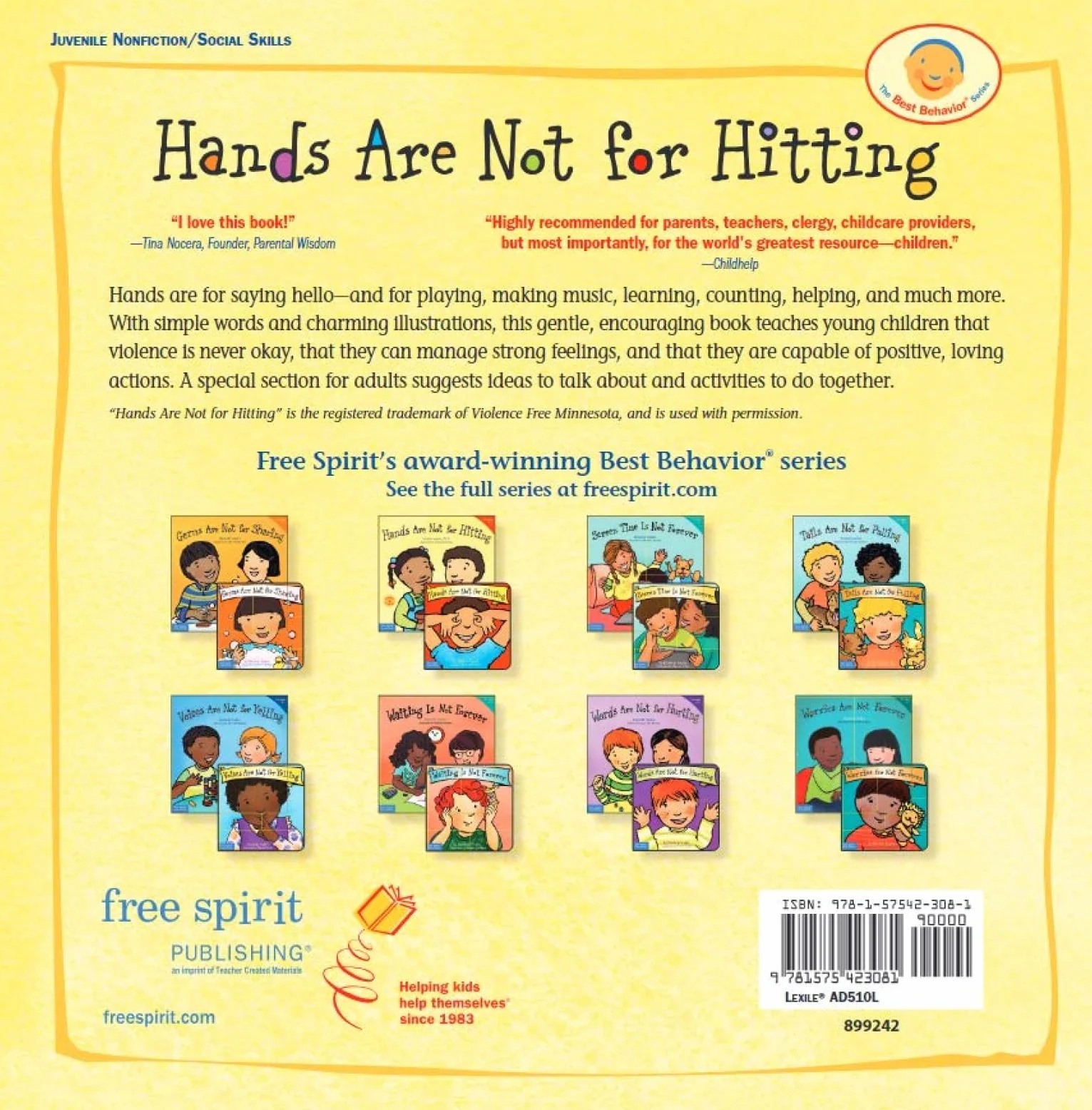 Hands Are Not for Hitting: Revised & Updated (Ages 4-7, Paperback)