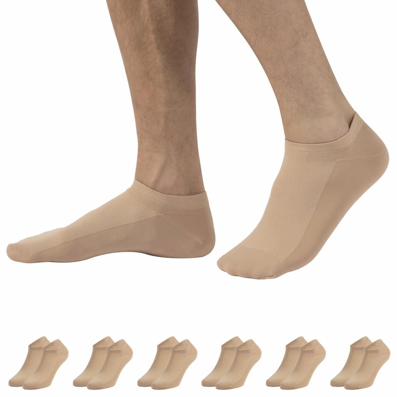 CALZITALY 6 par skarpet unisex z mikrofibry | Biały, Czarny, Naturalny | 35/40, 41/46 | Wyprodukowano we Włoszech