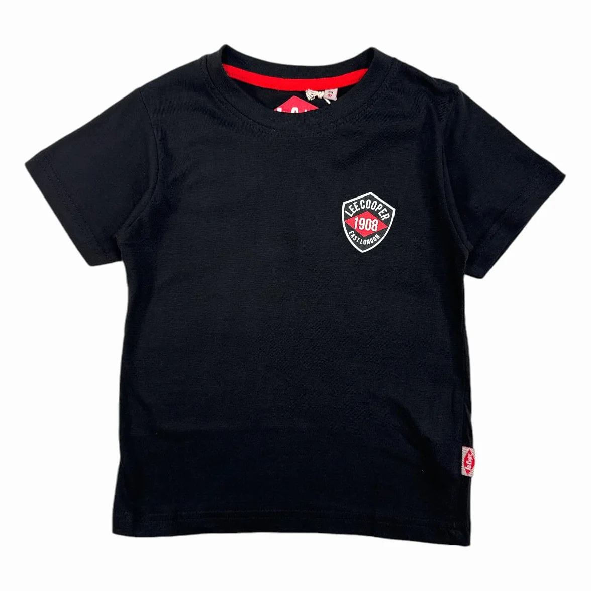 Lee Cooper, Koszulka, chłopiec, dziewczynka, (4-14 lat), koszulka polo, tank, koszula, nadruk, odzież, unisex, dzieci, sport, oddychająca, model GLC121209 TS S2-6A, czarna, czarny, 6 lat