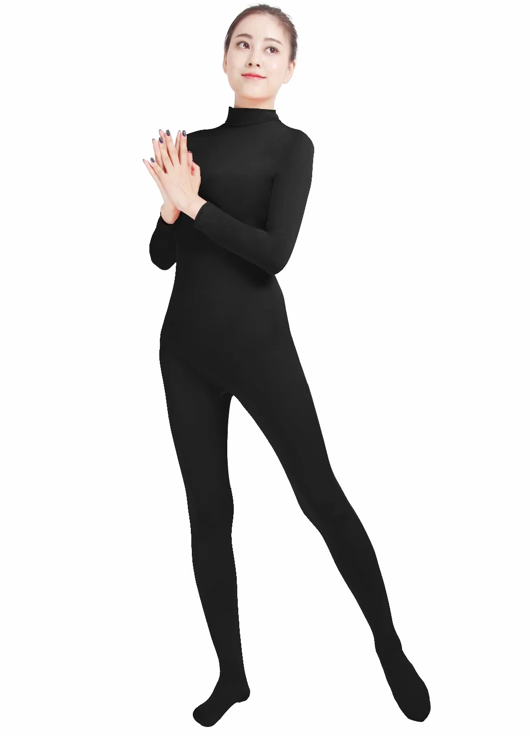 SHINNINGSTARBABY dziewczęce damskie dobrze dopasowane stroje Zentai jednoczęściowe body ze stopami