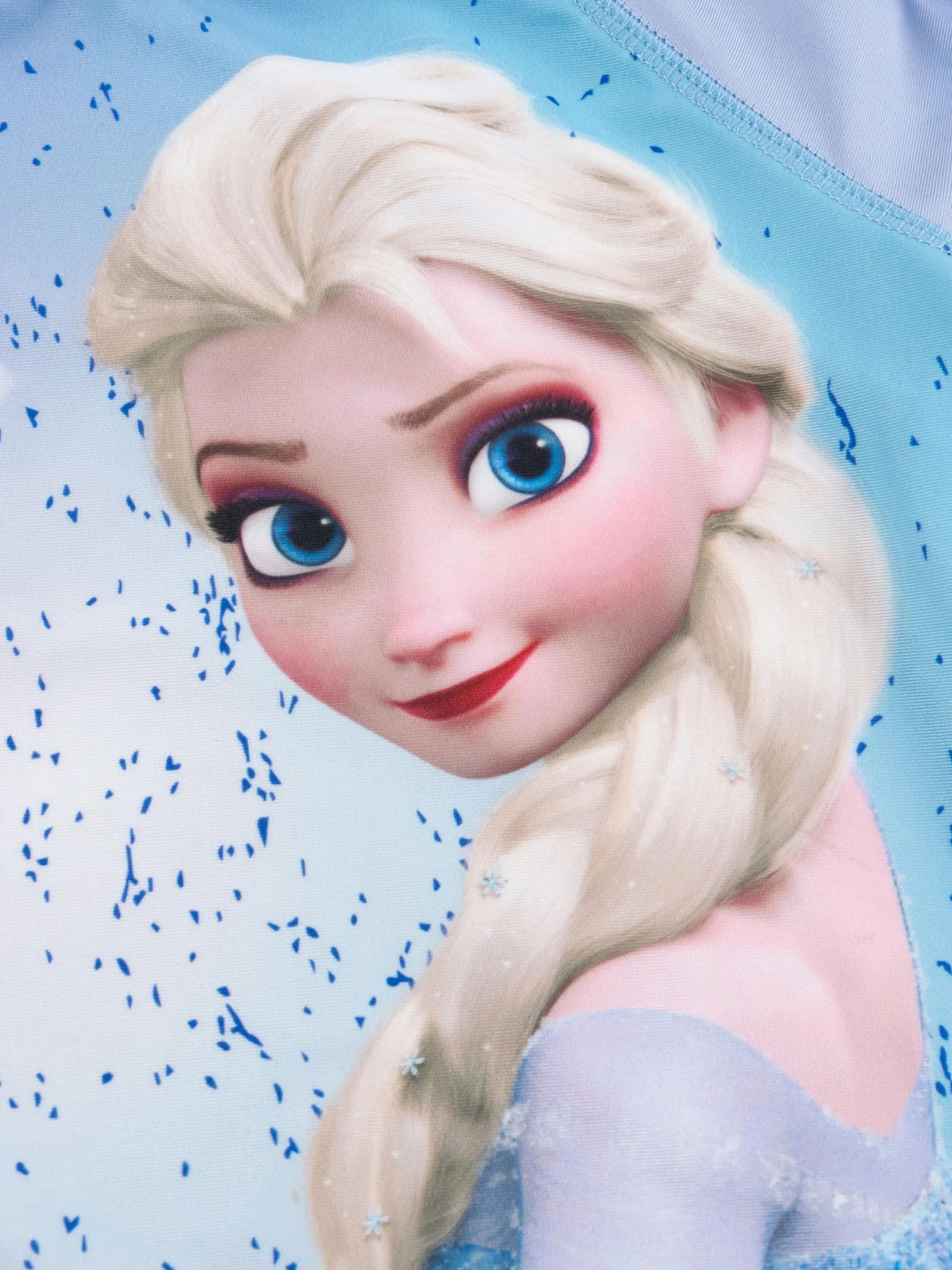 United Labels Disney Królowa Lodu kostium kąpielowy dwuczęściowy, ochrona UV 50, dla dziewcząt, ELSA, niebieski, moda kąpielowa dla dzieci z koszulką i kąpielówkami, strój kąpielowy