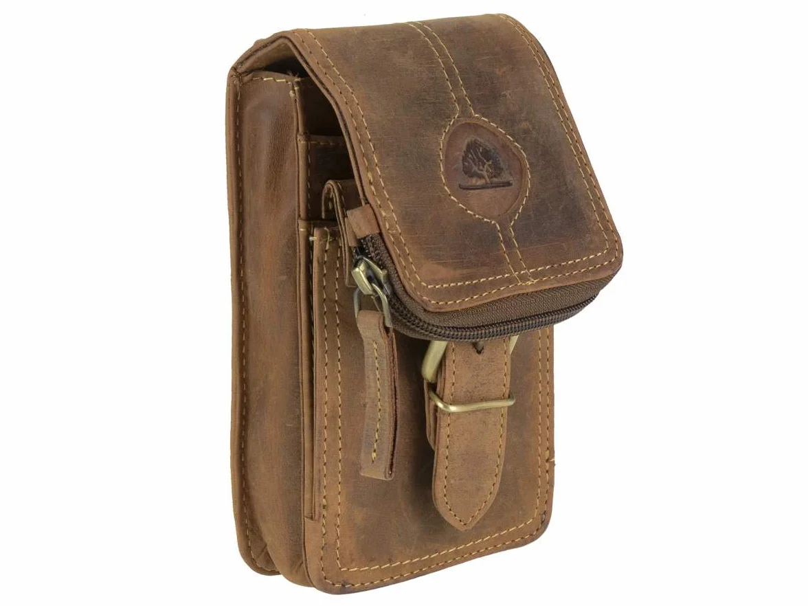 Greenburry Vintage saszetka na pasek ze skóry 10 cm