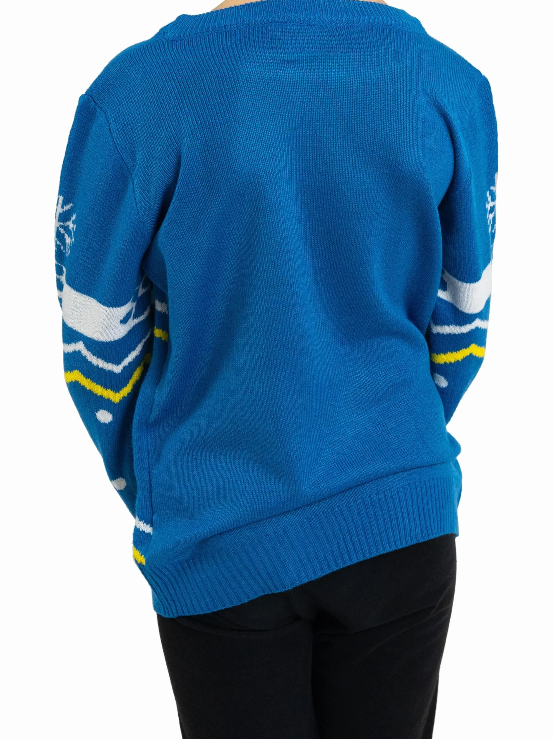 Psi Patrol sweter zimowy dla chłopców – Chase Winter dziergany sweter bluza Ugly Sweater niebieski
