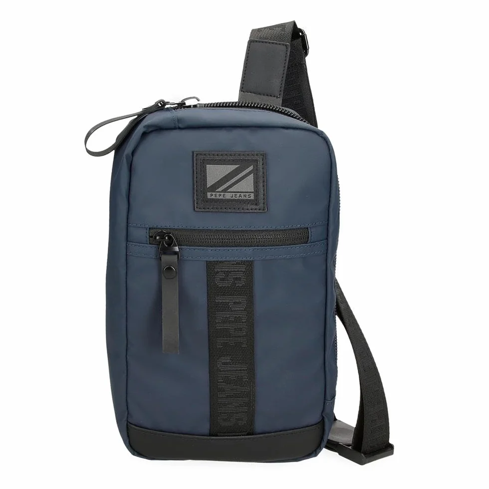Pepe Jeans Hoxton Obudowa na messenger Niebieski 14x25x6 cms Poliester, niebieski, Talla única, Torba na ramię