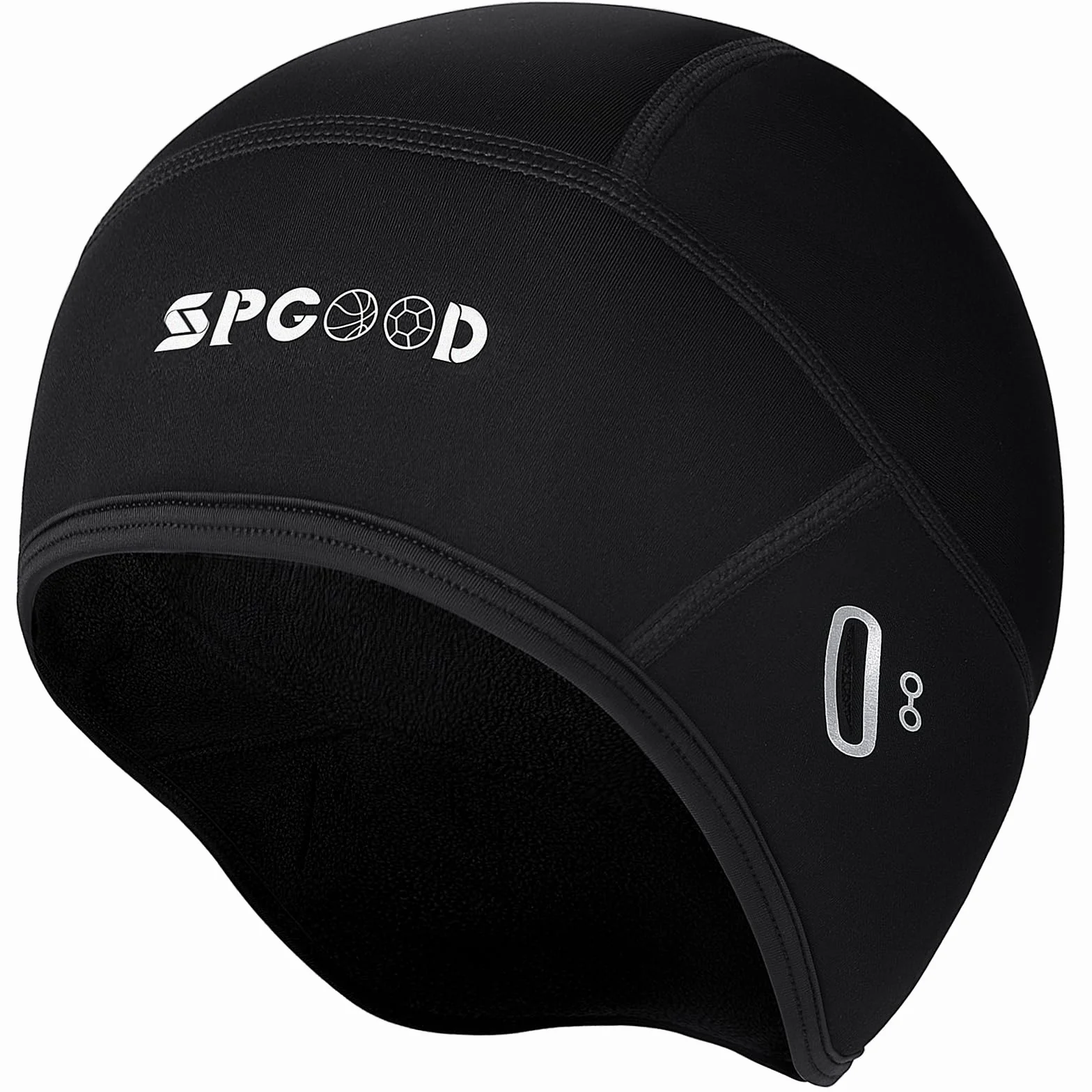 SPGOOD Czapka rowerowa, do biegania, sportowa, kask, jazda na rowerze, nartach, snowboardzie i motocyklu, ciepła na zimę, wiatroszczelna, oddychająca