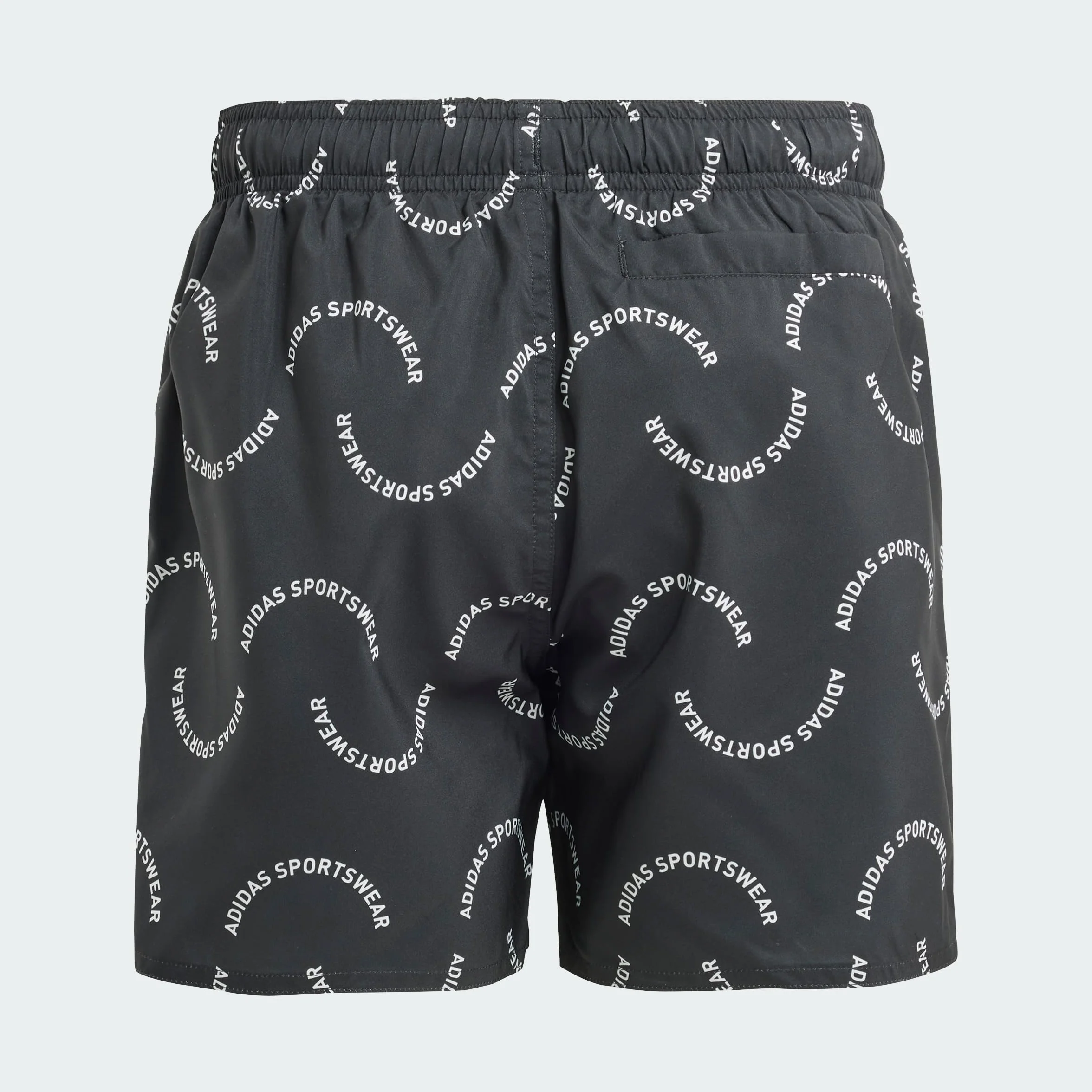 adidas Chłopcy Sportswear Wave Print CLX Swim Shorts Kids, Black/Off White, 9-10 Years