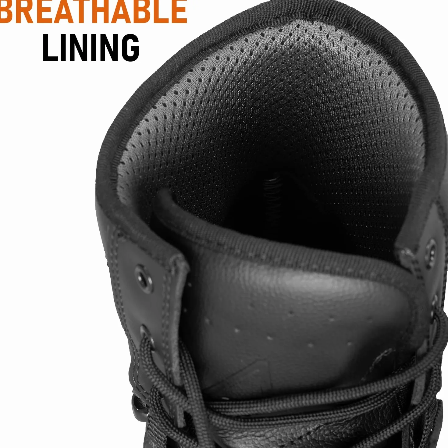 ACE Schakal Boots męskie - Crazy Horse sznurowane skórzane buty - wytrzymałe i wodoodporne - czarne
