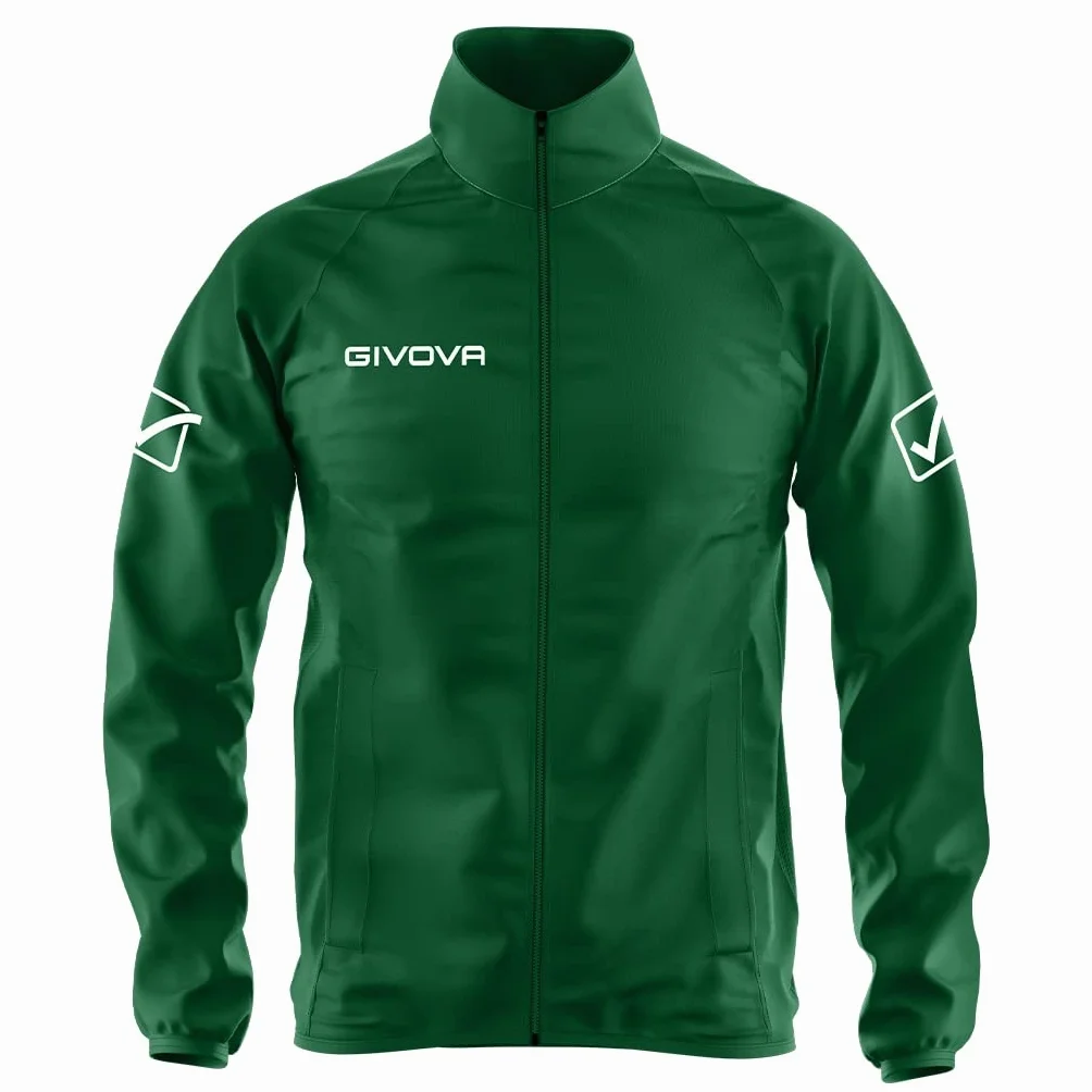 Givova Unisex Rain Basico pikowana kurtka, zielona, L EU