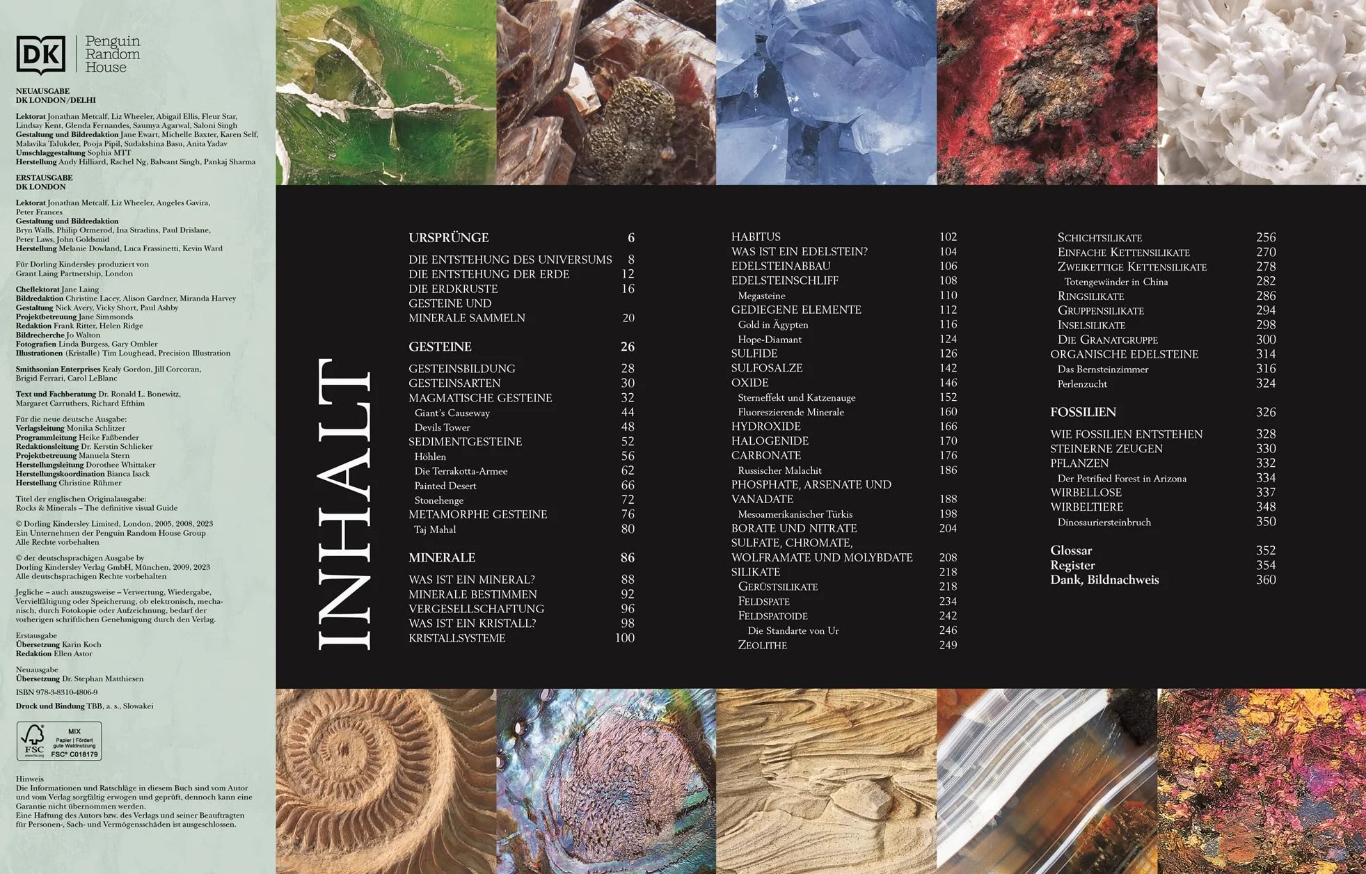 Steine & Mineralien: Über 500 faszinierende Gesteine, Minerale, Edelsteine und Fossilien. Mit mehr als 1200 spektakulären Farbfotos