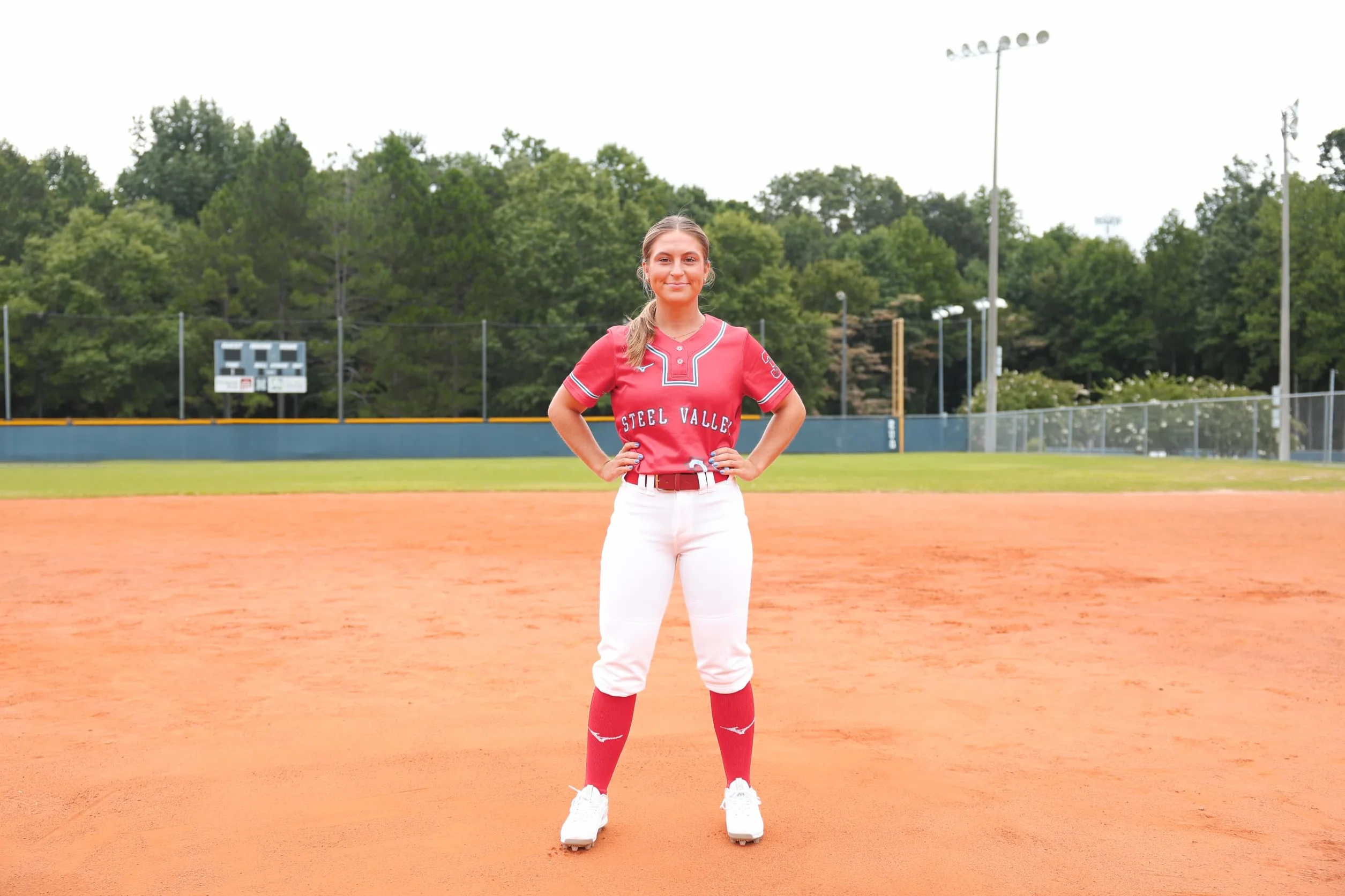 Mizuno Fastpitch Damskie spodnie softball dla dorosłych, z niskim stanem