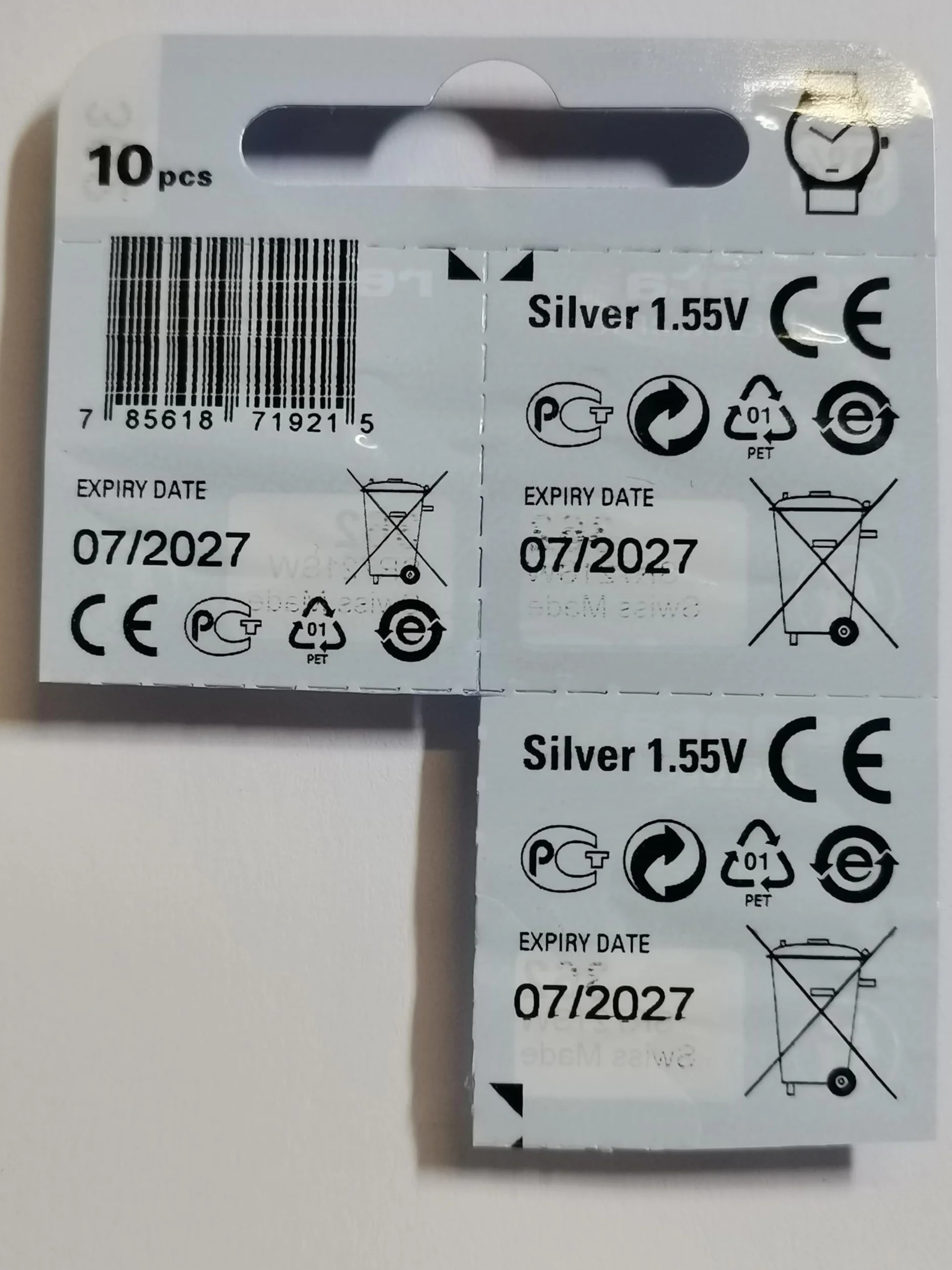Renata Bateria zegarka 321 0% Hg bez rtęci X 3 wg Renata