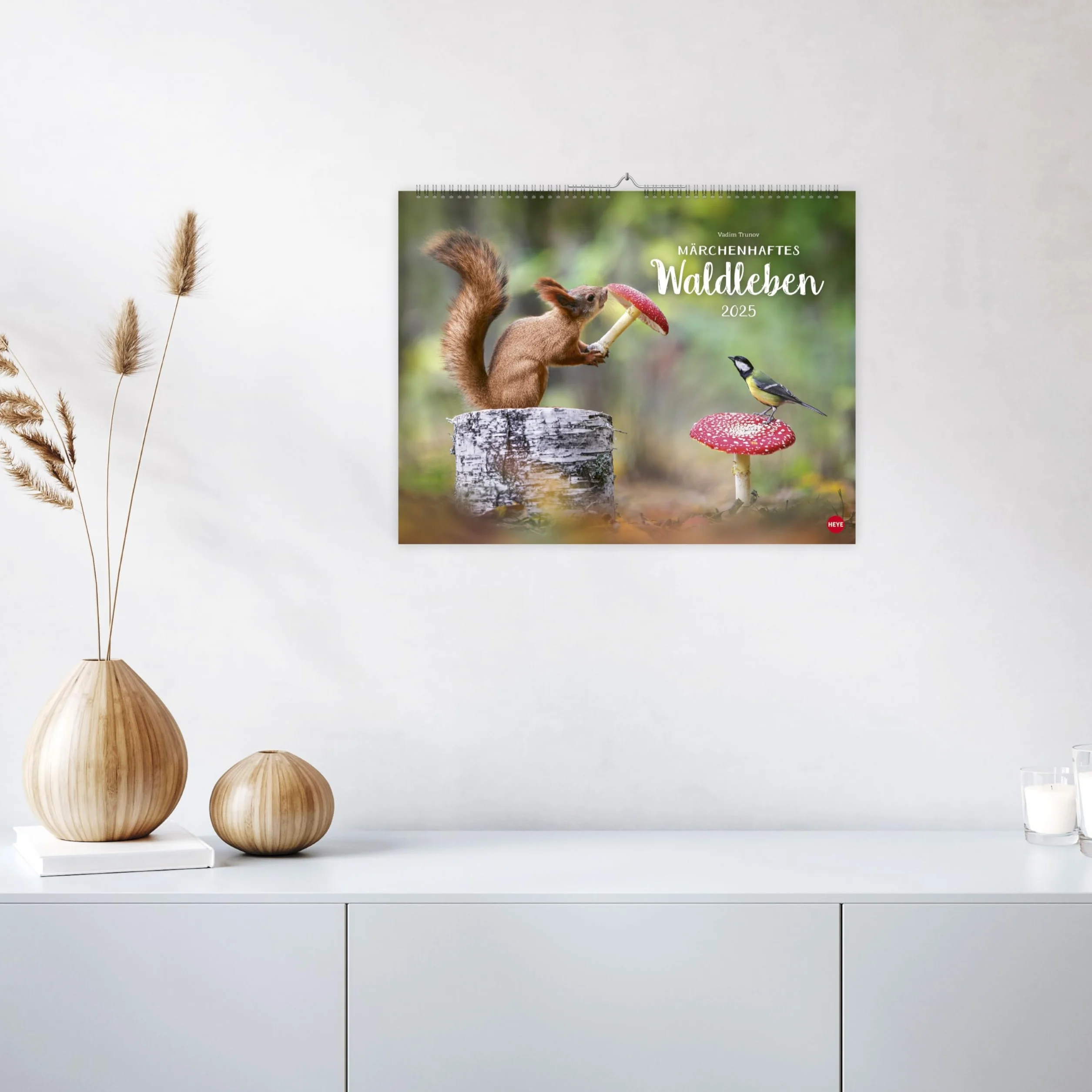 Vadim Trunov: Märchenhaftes Waldleben Posterkalender 2025: Naturkalender 2025 gestaltet mit Bildern des Naturfotografen Vadim Trunov. Fotokalender 2025 im Querformat. 44 x 34 cm.