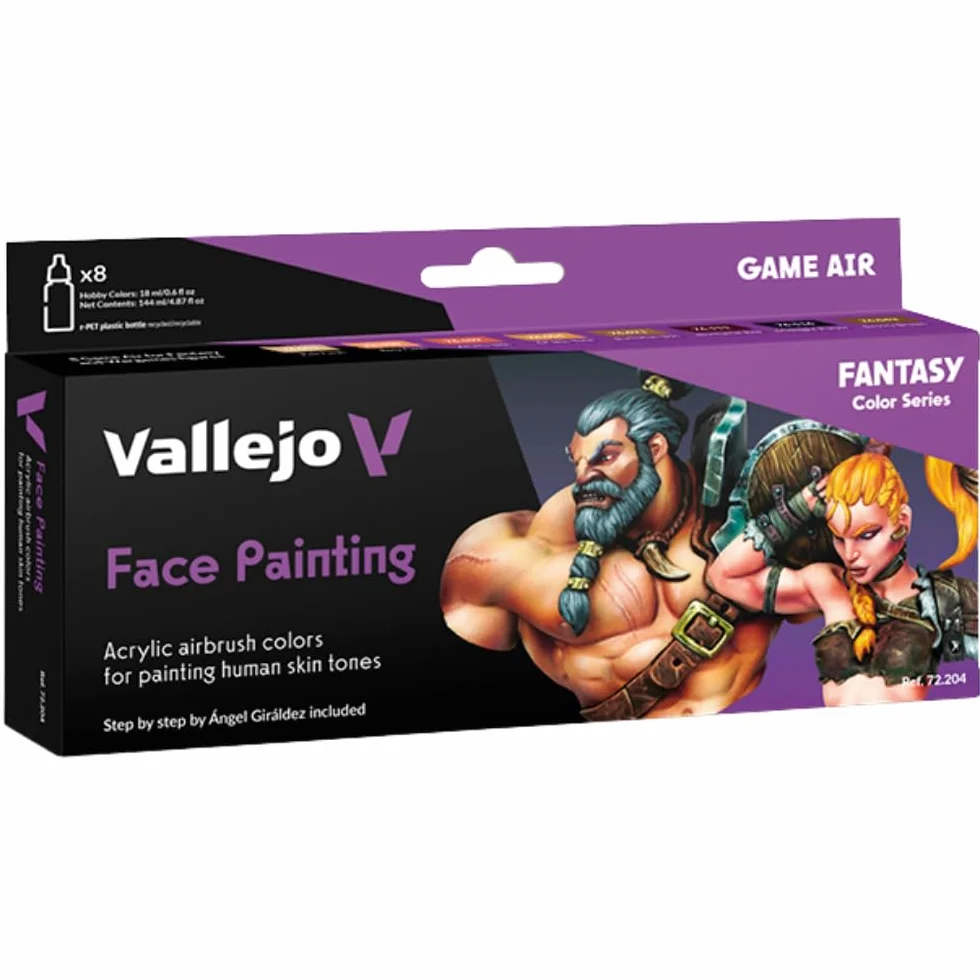 acrylicos Vallejo ("Malowanie twarzy, gra Air