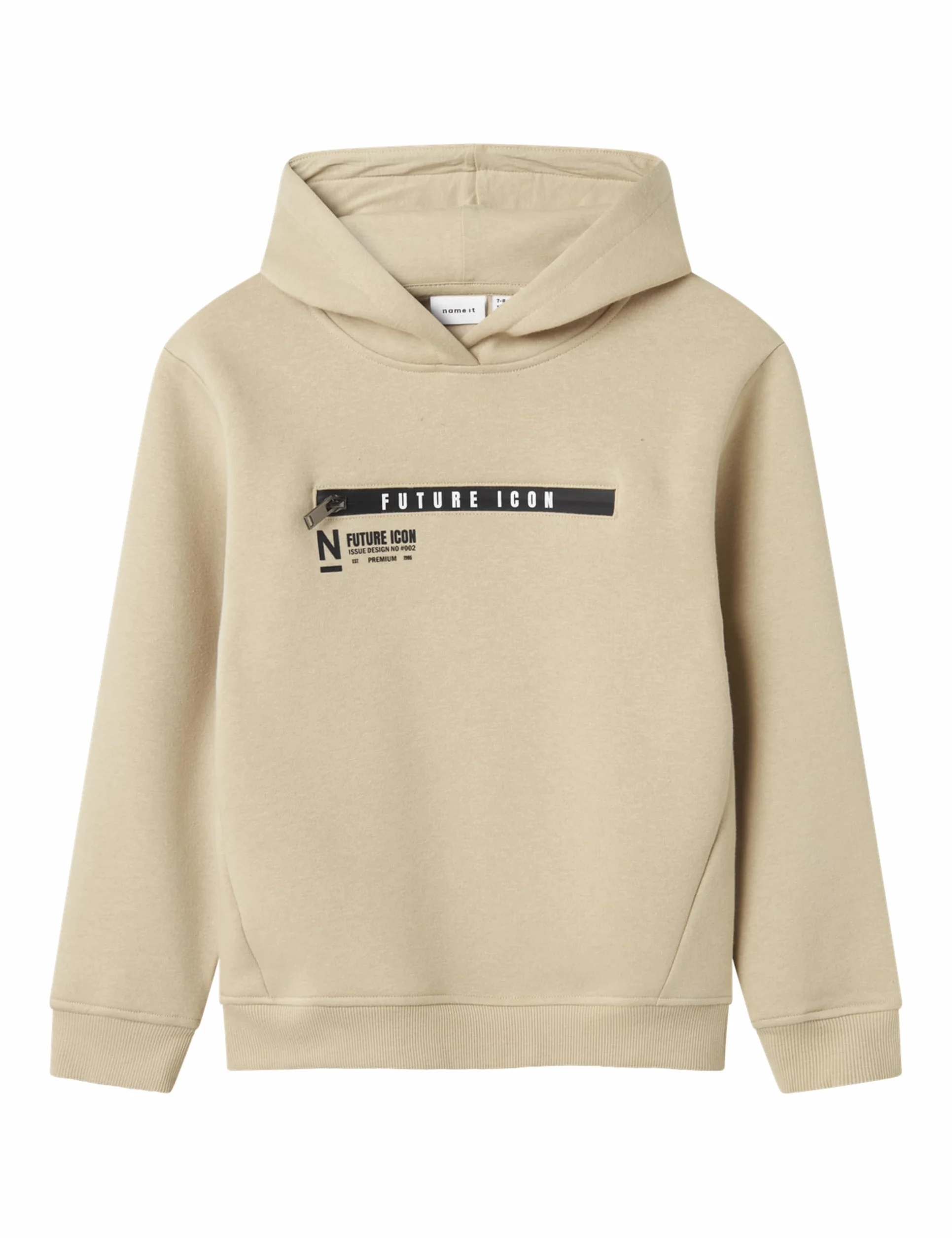 NAME IT Chłopięce Nkmleonas Ls Nreg Sweat Wh Bru, peyote, 122-128
