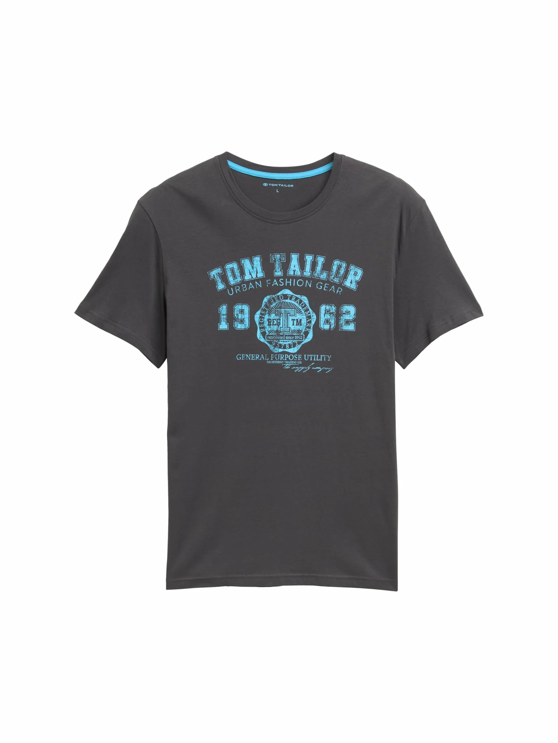 TOM TAILOR 1008637 T-shirt z nadrukiem logo Mężczyźni