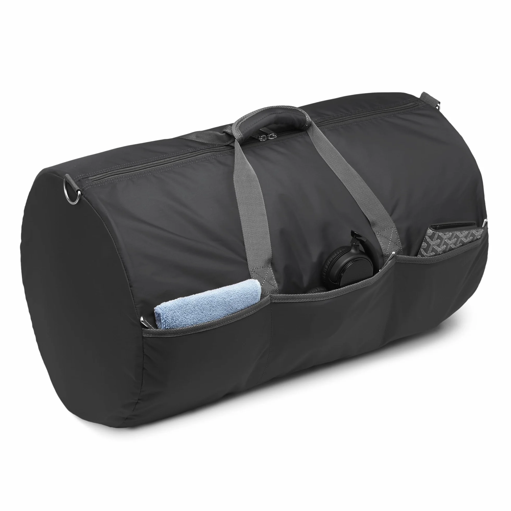 Amazon Essentials Home_Lifestyle torba sportowa, czarna, 61 cm, torba sportowa, Czarny, 25 Inches, Torba sportowa