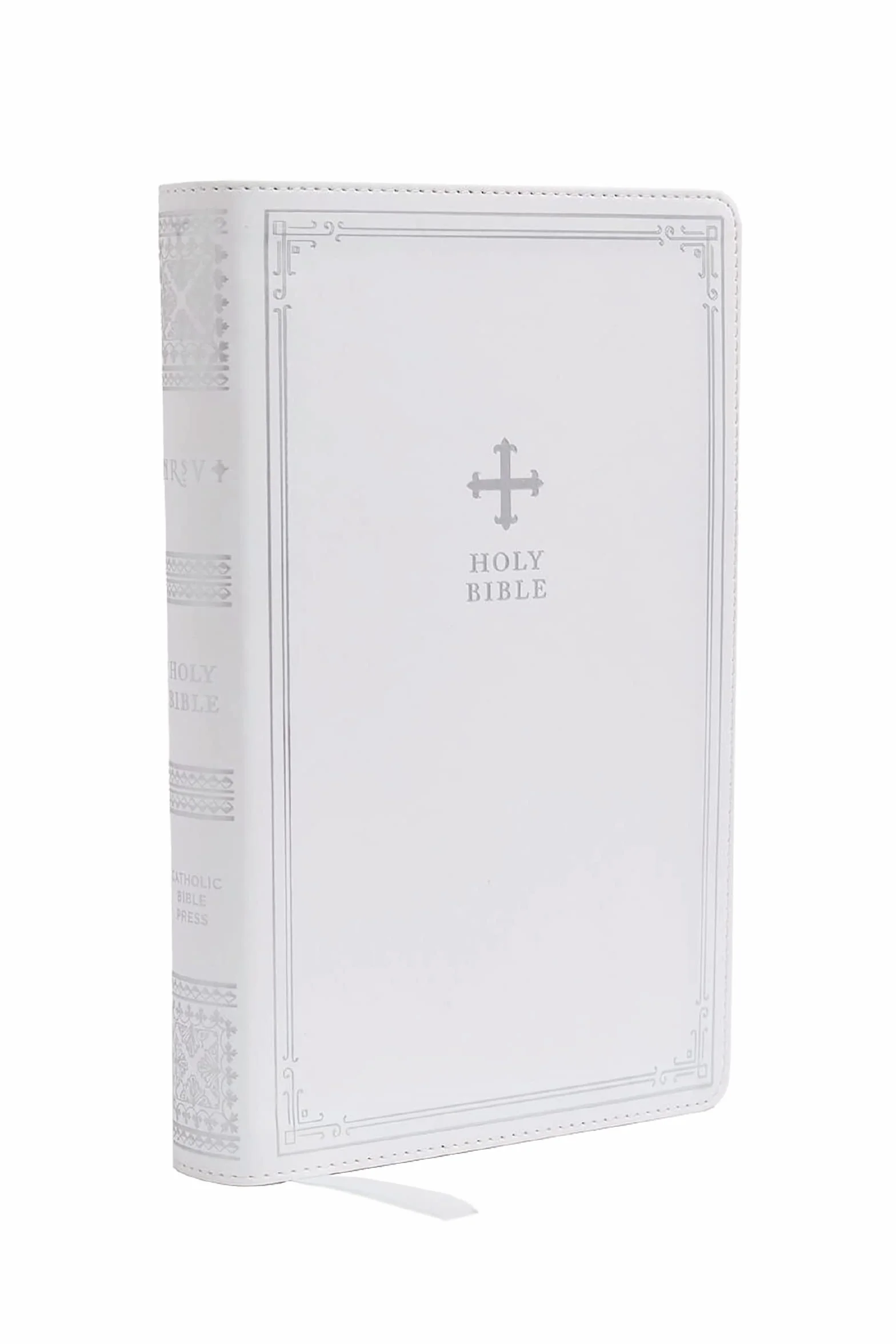 Nrsv, Catholic Bible, Gift Edition, Leathersoft, White, Comfort Print: Holy Bible