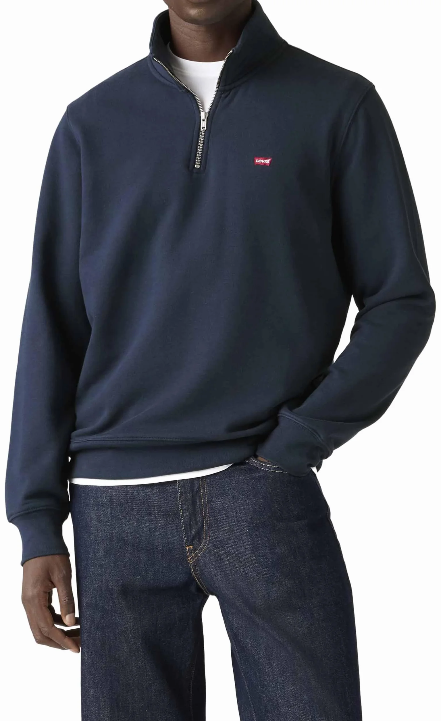 Levi's Oryginalna bluza męska Hm 1/4 Zip, granatowy blezer, L