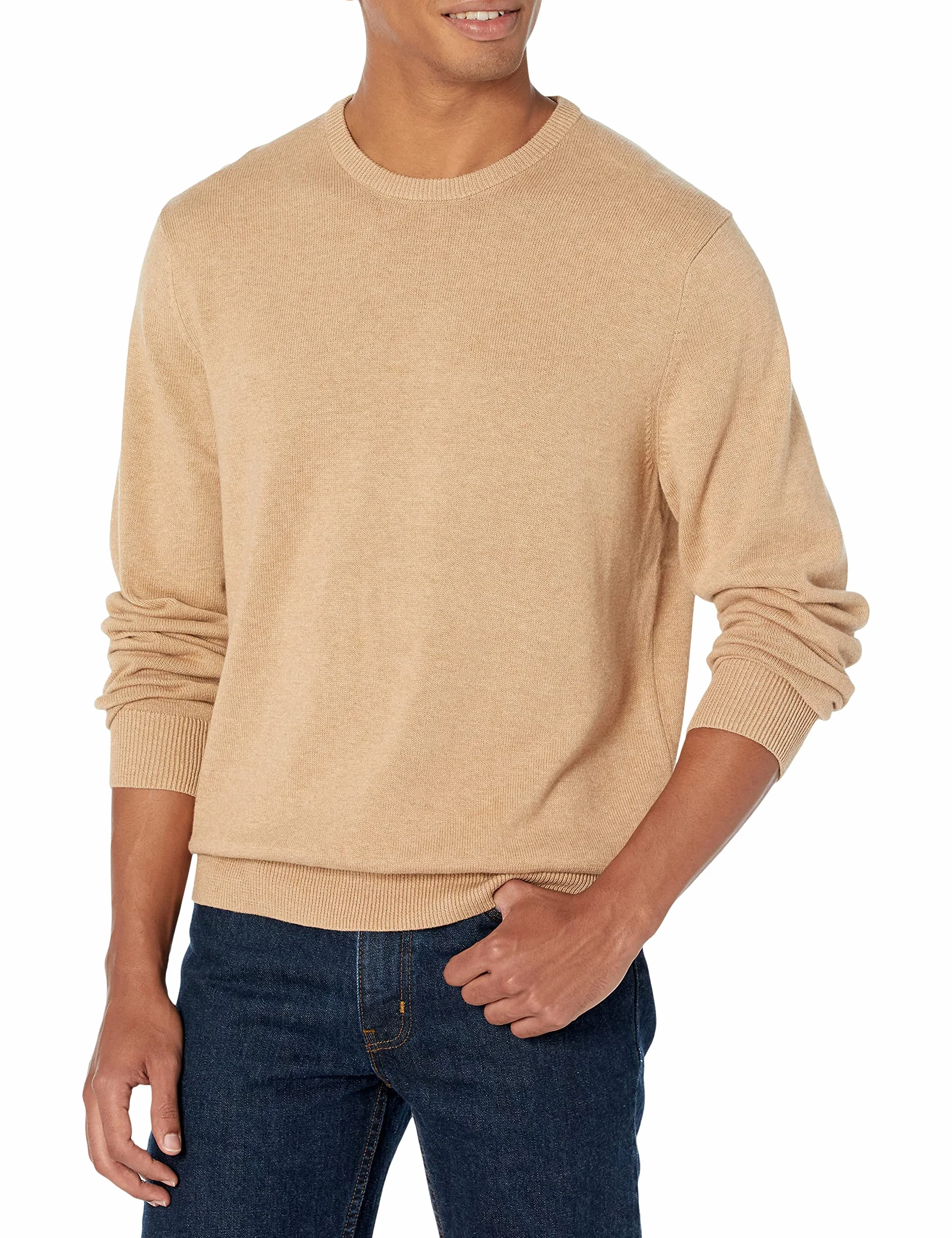 Amazon Essentials Mężczyźni Sweter z okrągłym dekoltem (dostępny w rozmiarach Big & Tall)
