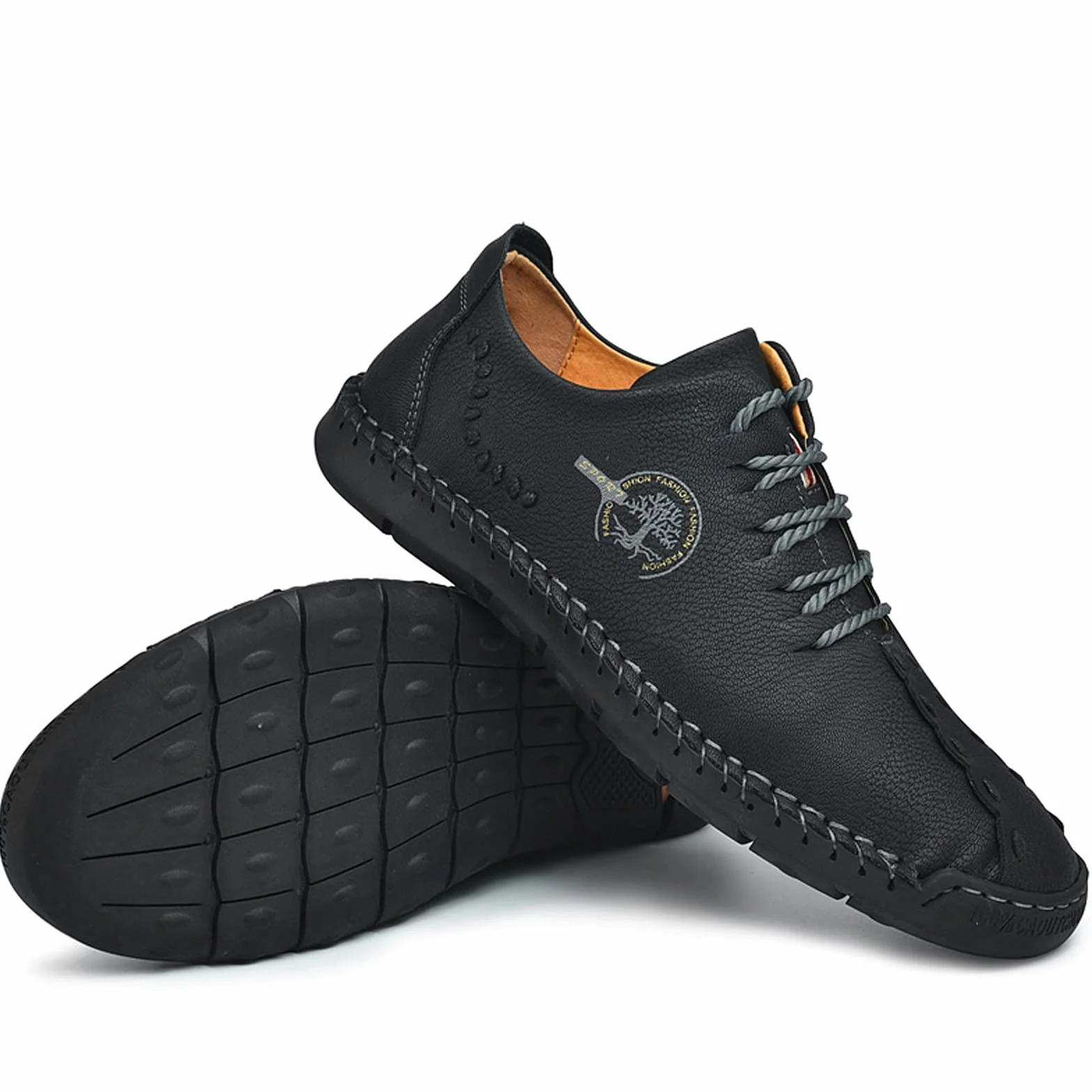Mokassins męskie buty do jazdy, lekkie, skórzane, wykonane ręcznie, miękkie, płaskie buty do noszenia w czasie wolnym, półbuty