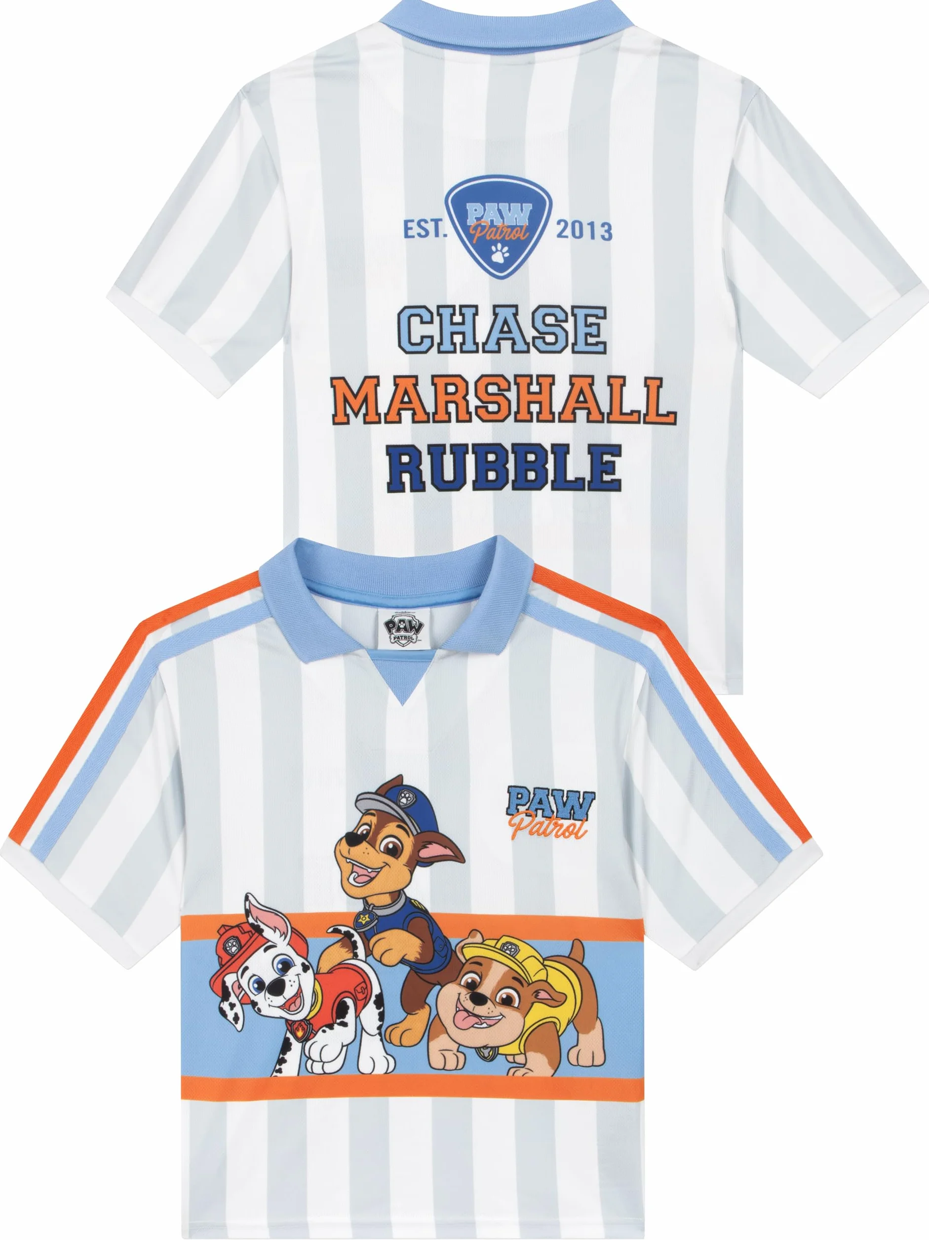 PAW Patrol T-shirt, Oversize’Owa Koszulka Piłkarska Dla Chłopców Z Chase Em, Marshall I Rubble, Chłopięcy T-shirt Piłkarski