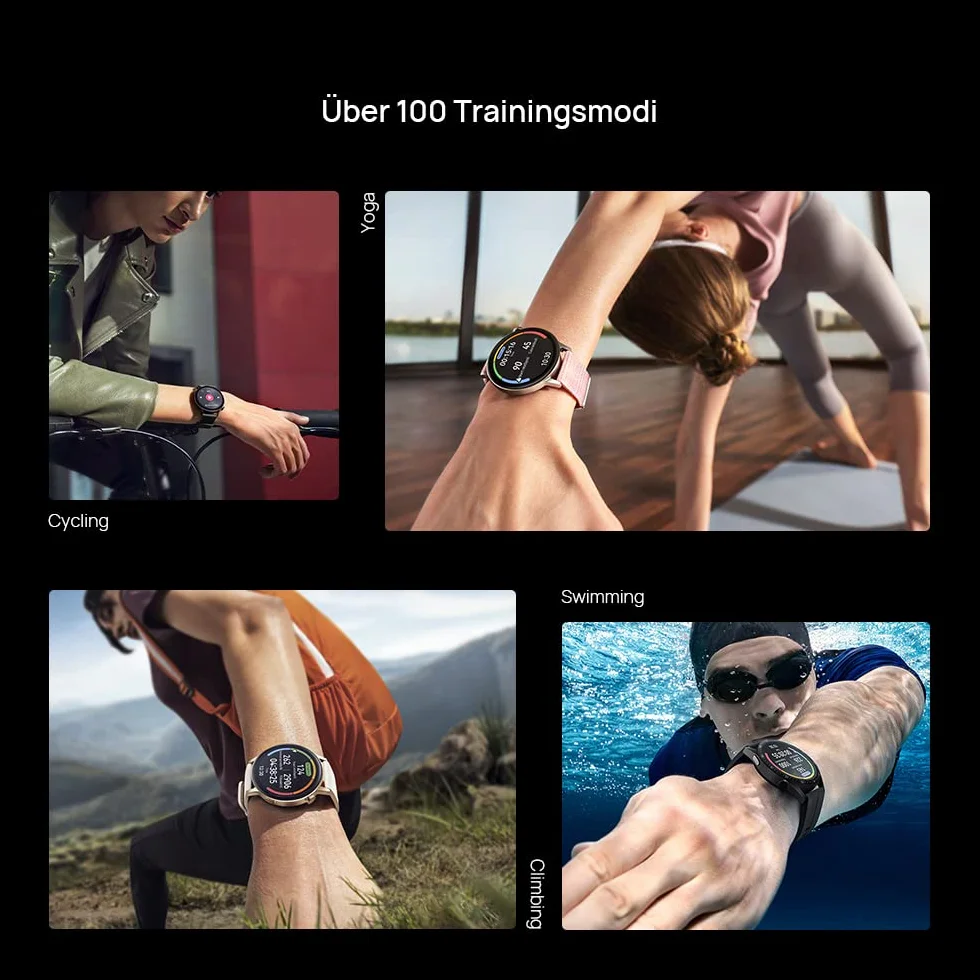 HUAWEI Smartwatch Watch GT 3 42 mm, długi czas pracy baterii, monitorowanie SpO2, dokładny monitoring tętna, 100+ trybów treningowych, połączenia Bluetooth,czarny