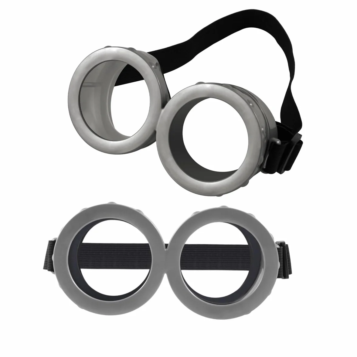 2-pak gogli na Halloween, steampunk, okulary z regulowanym paskiem, do kostiumu cosplay, jeden rozmiar, Gogle, rozmiar uniwersalny