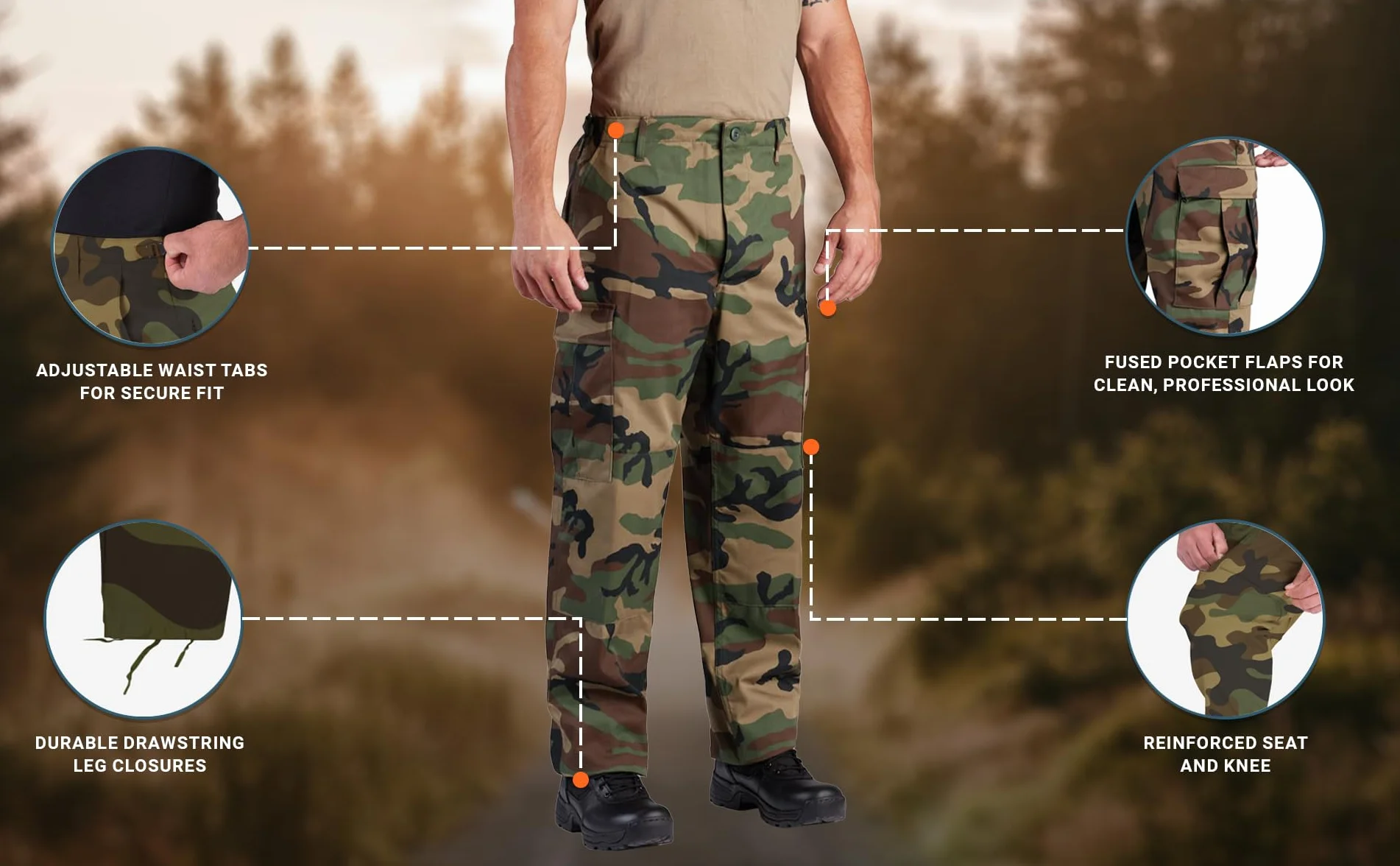 Propper Męskie spodnie F525025-uniform BDU