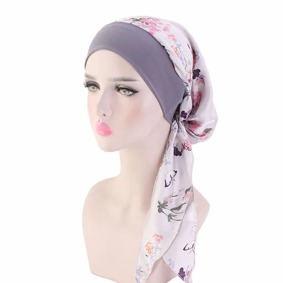 Chemo Nakrycia głowy dla kobiet szaliki na głowę turbany UK rak szaliki bandany wypadanie włosów czapka beanie rak nakrycie głowy chusty czapka jedwabista muzułmańska