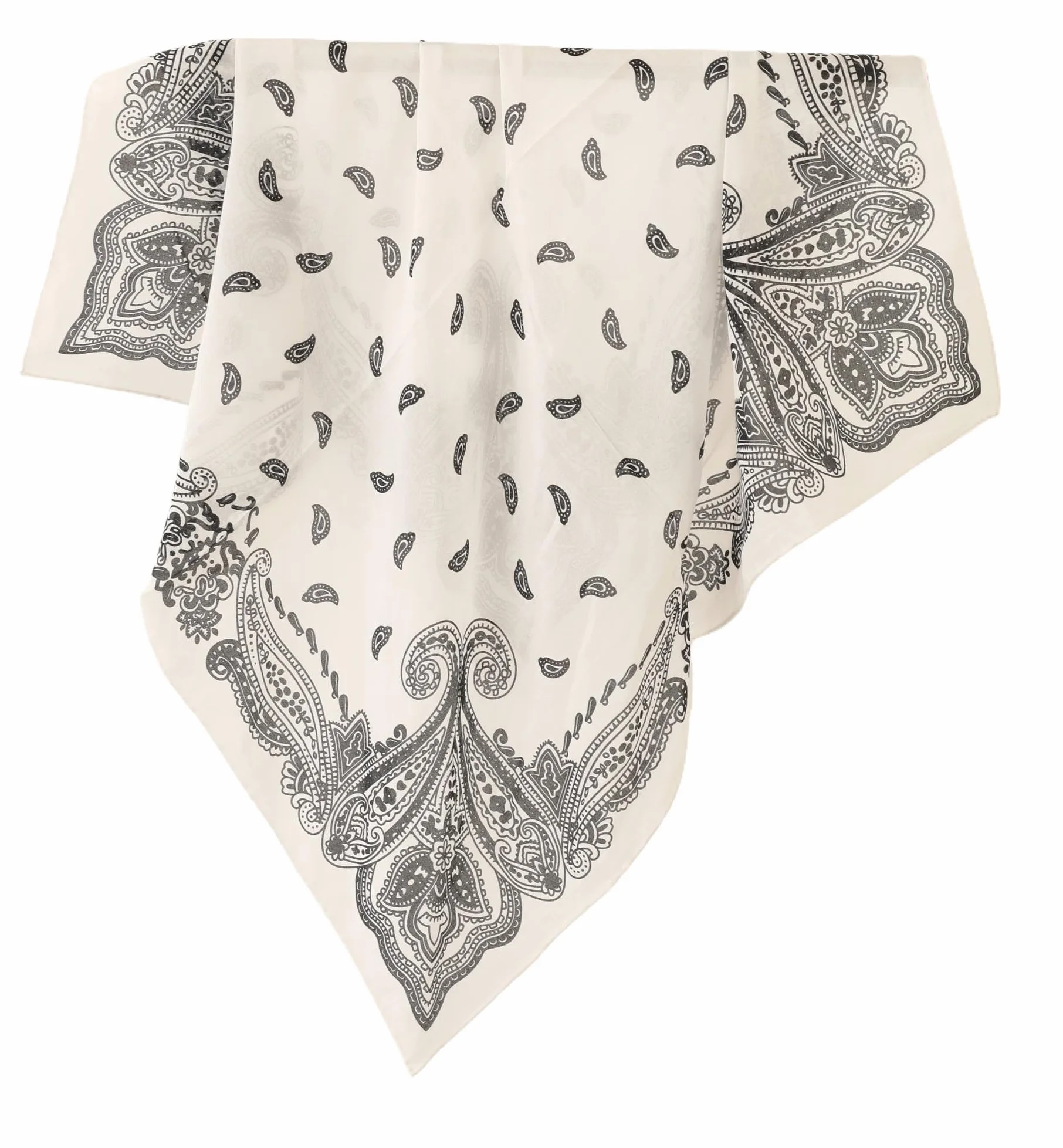 Jedwabna chusta z mieszanki bawełny, uniseks, 65/65 cm, ręcznie zwijana, chusta na głowę, bandana, jedwabna chusta na szyję, dla kobiet i mężczyzn