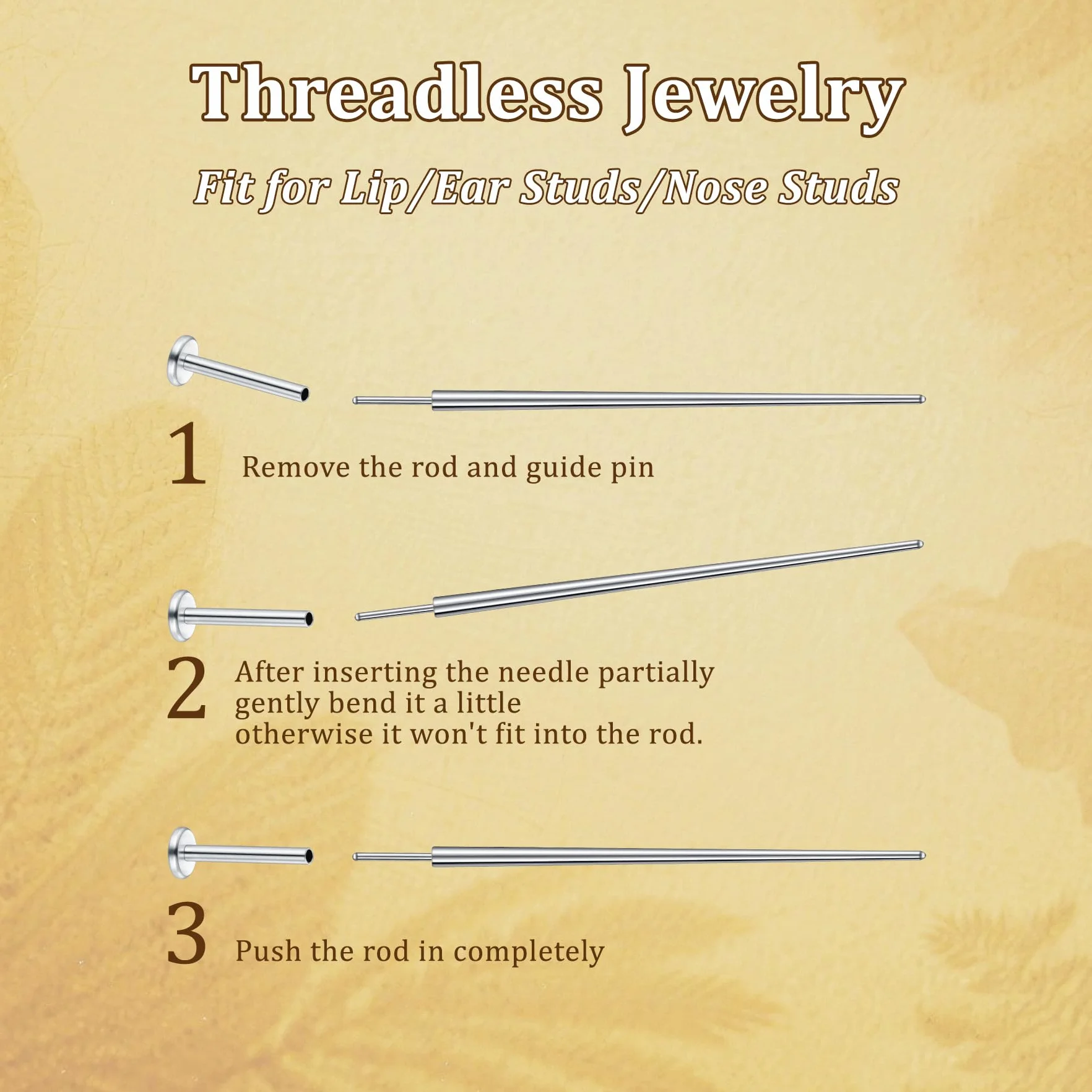 MODRSA Piercing-Taper Piercing-Ball Grabber Narzędzie do zmiany: Nos, wargi, Tragus, Piercing do zmiany biżuterii, 16, 18, 20G