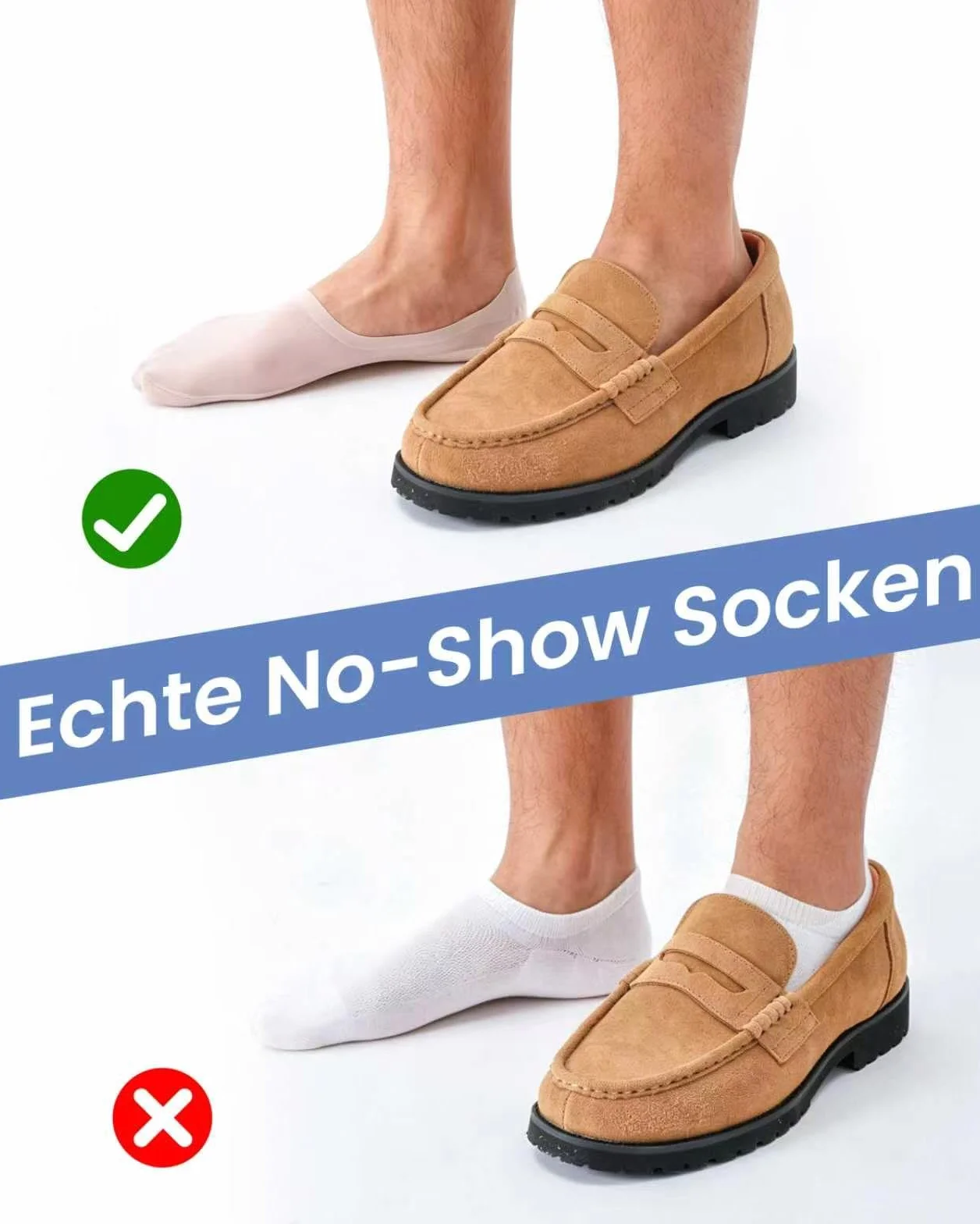 Stopki Męskie Niewidoczne Oddychające, Chłodzące Skarpetki z Podwójnym Antypoślizgowym Silikonem, Cienkie Stopki do Mokasynów Butów Żeglarskich Sneakersów 6 Par