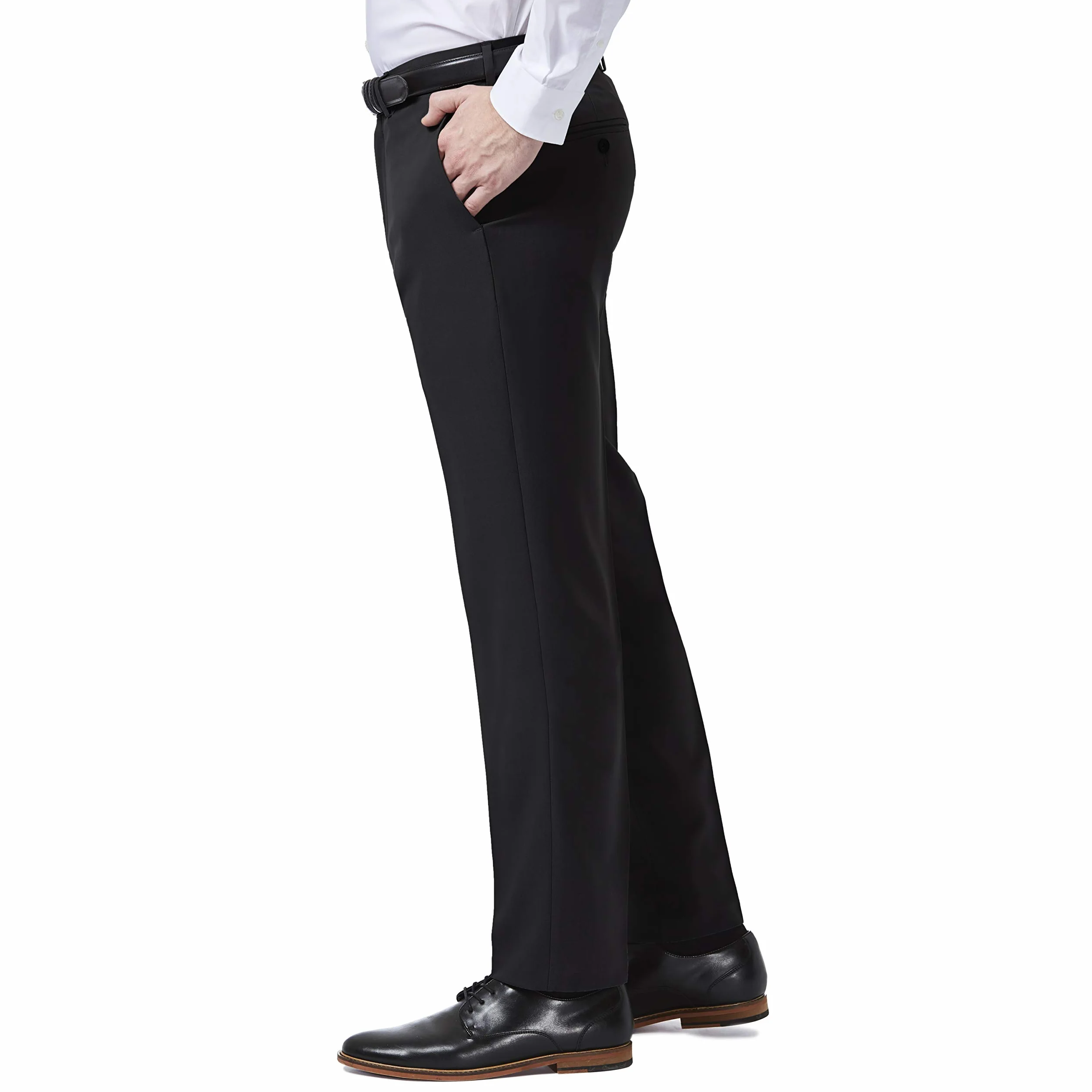 Haggar Premium Comfort Dress Pant - Slim Fit Flat Front Pant - Kalesony Mężczyźni