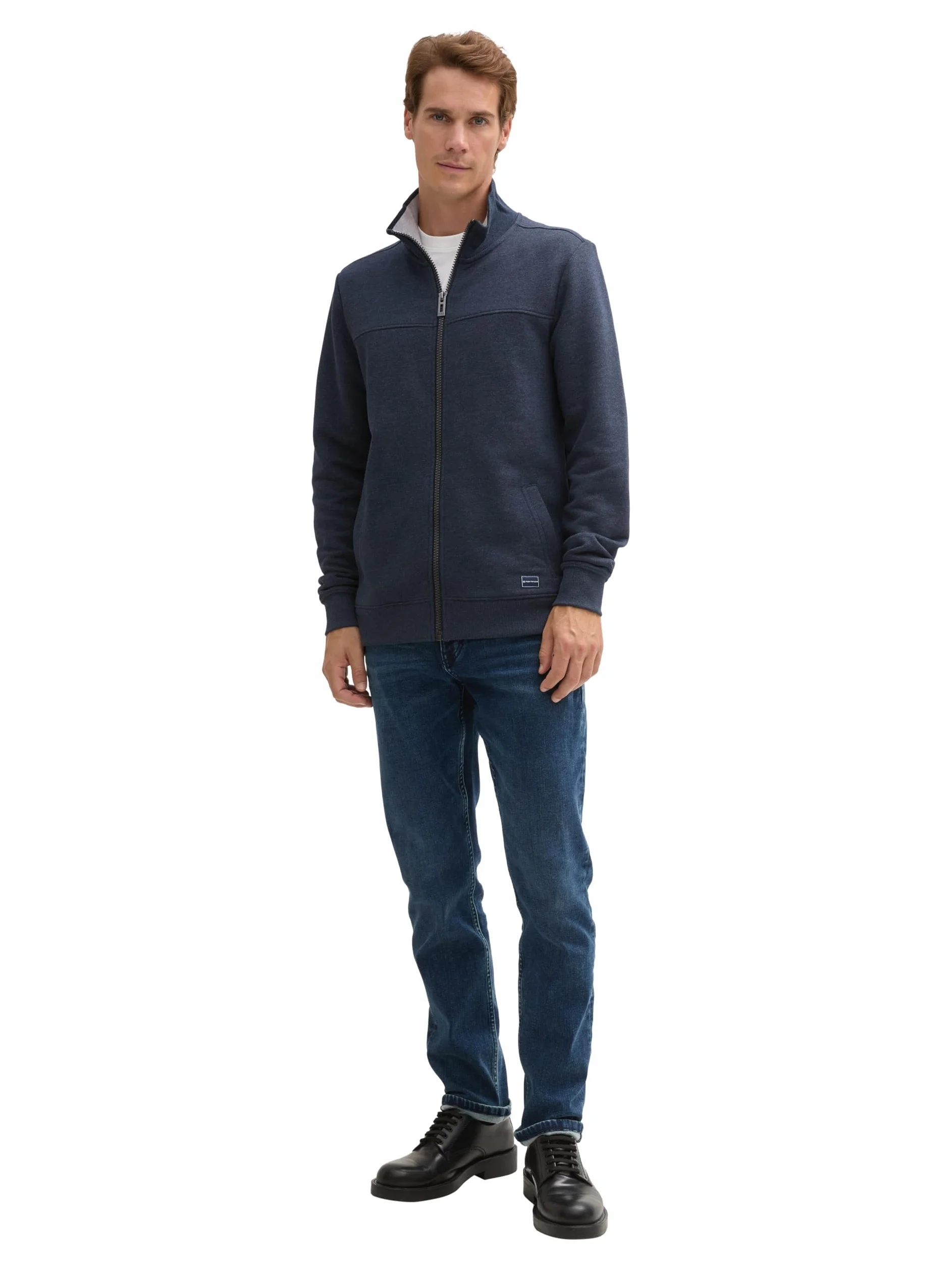TOM TAILOR Męskie Bluza ze stójką