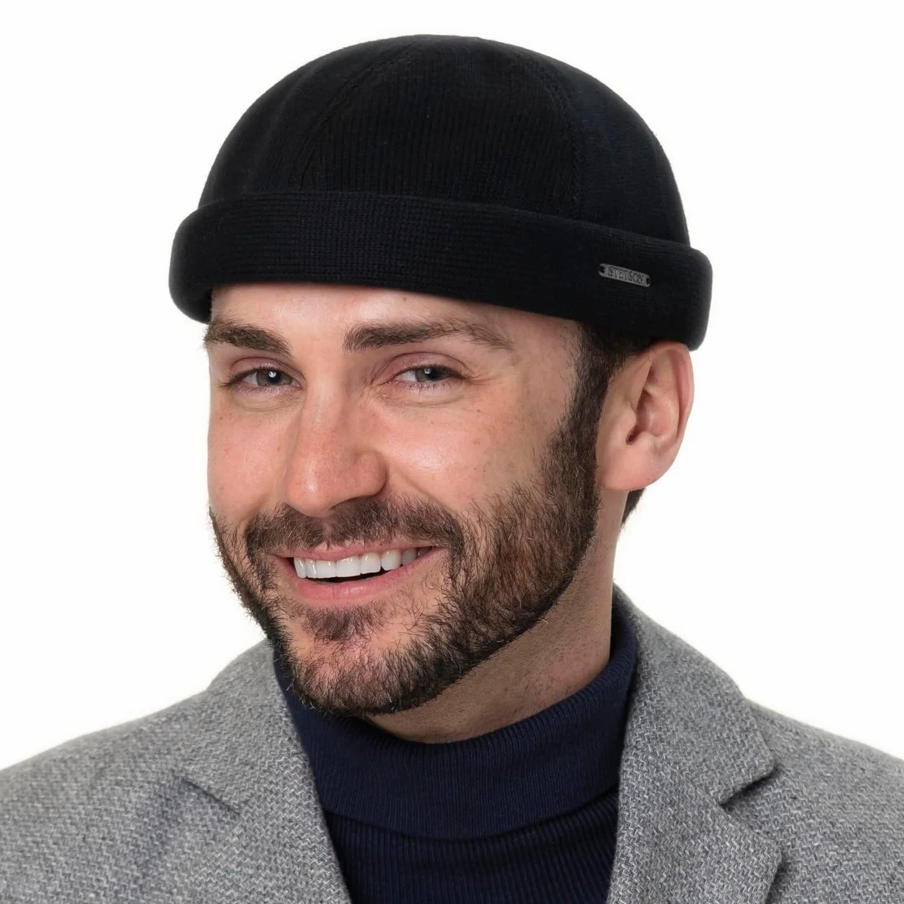 STETSON Czapka dokerka Gladki jednokolorowy Meski Jesien Zima