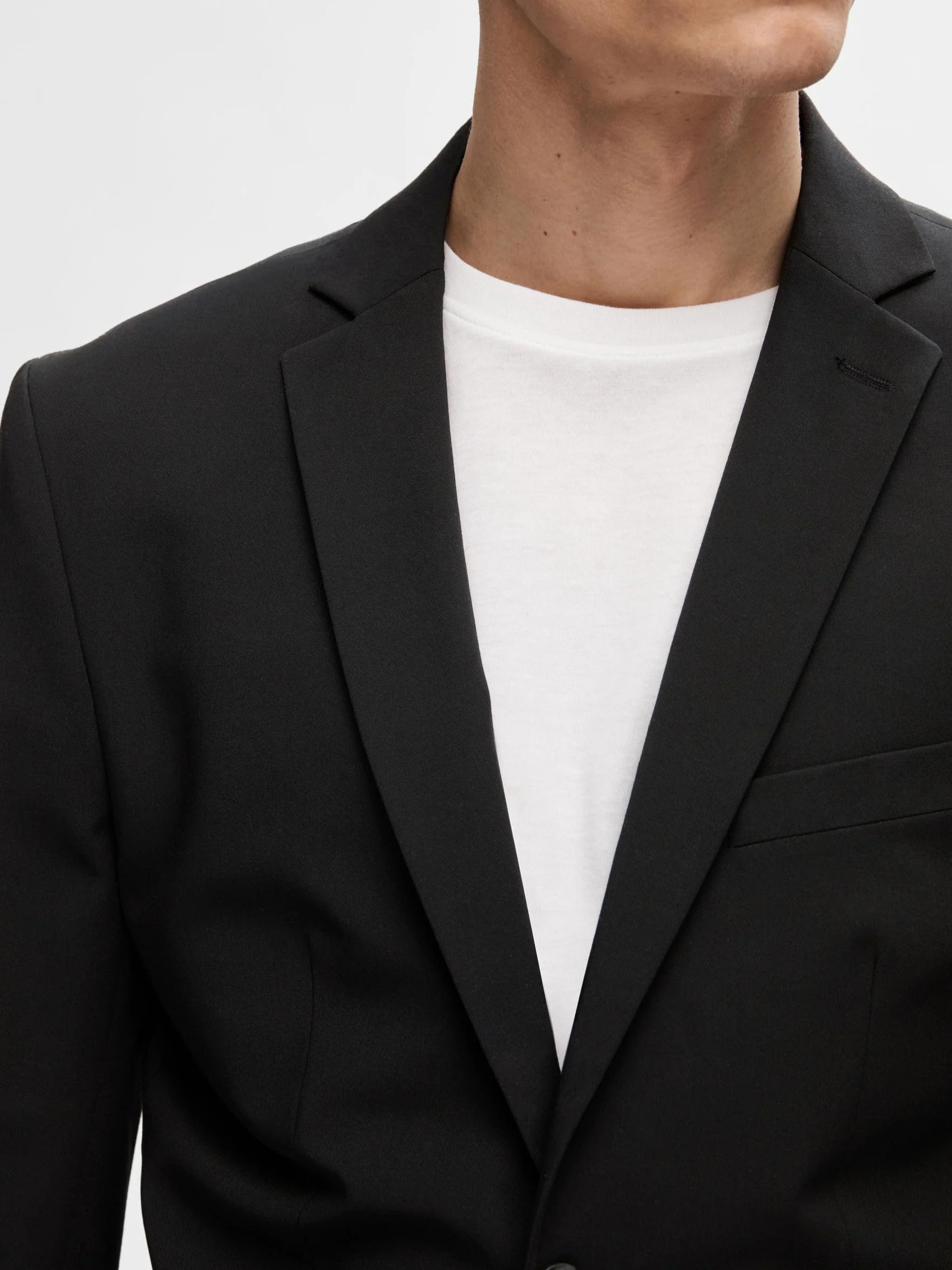 SELECTED HOMME marynarka garniturowa Mężczyźni Shdnewone-mylologan1 Black Blazer Noos