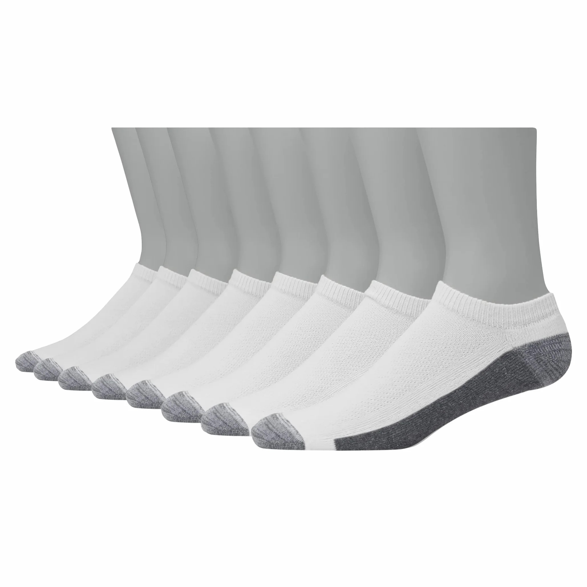 Hanes Ultimate Ultra Cushion FreshIQ męskie skarpety odprowadzające wilgoć, niski krój, 8 sztuk, kolor biały, Biały, 8 par, Rozmiar uniwersalny