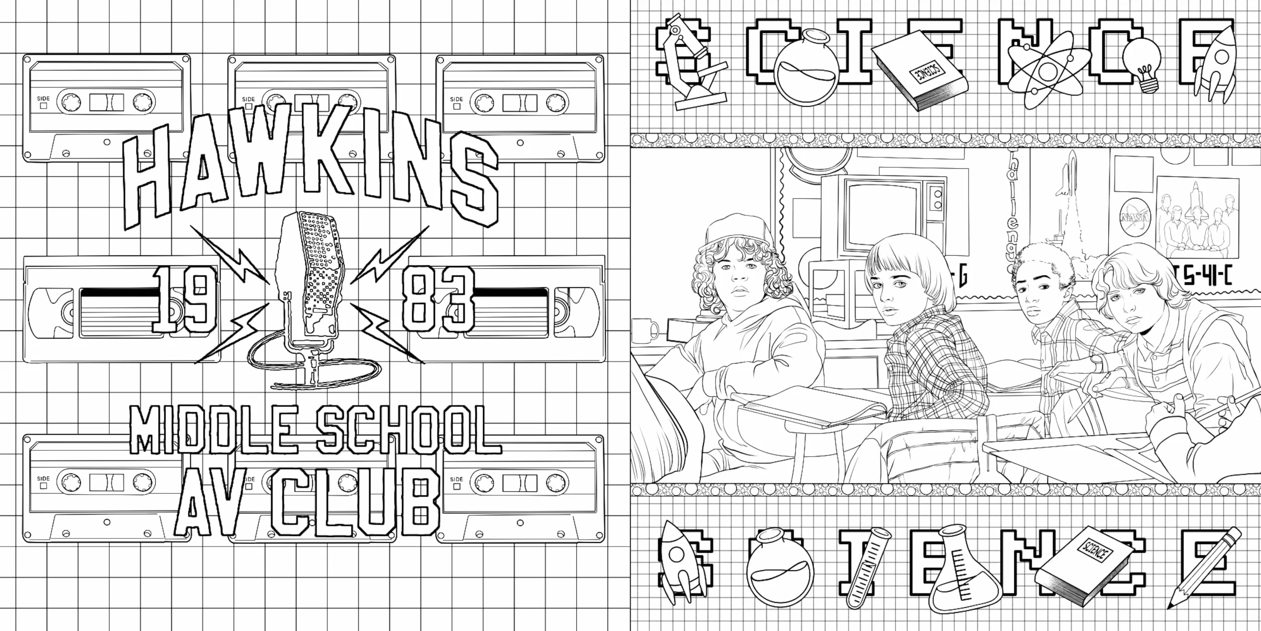 Stranger Things: The Complete Coloring Book (Color All Five Seasons!)