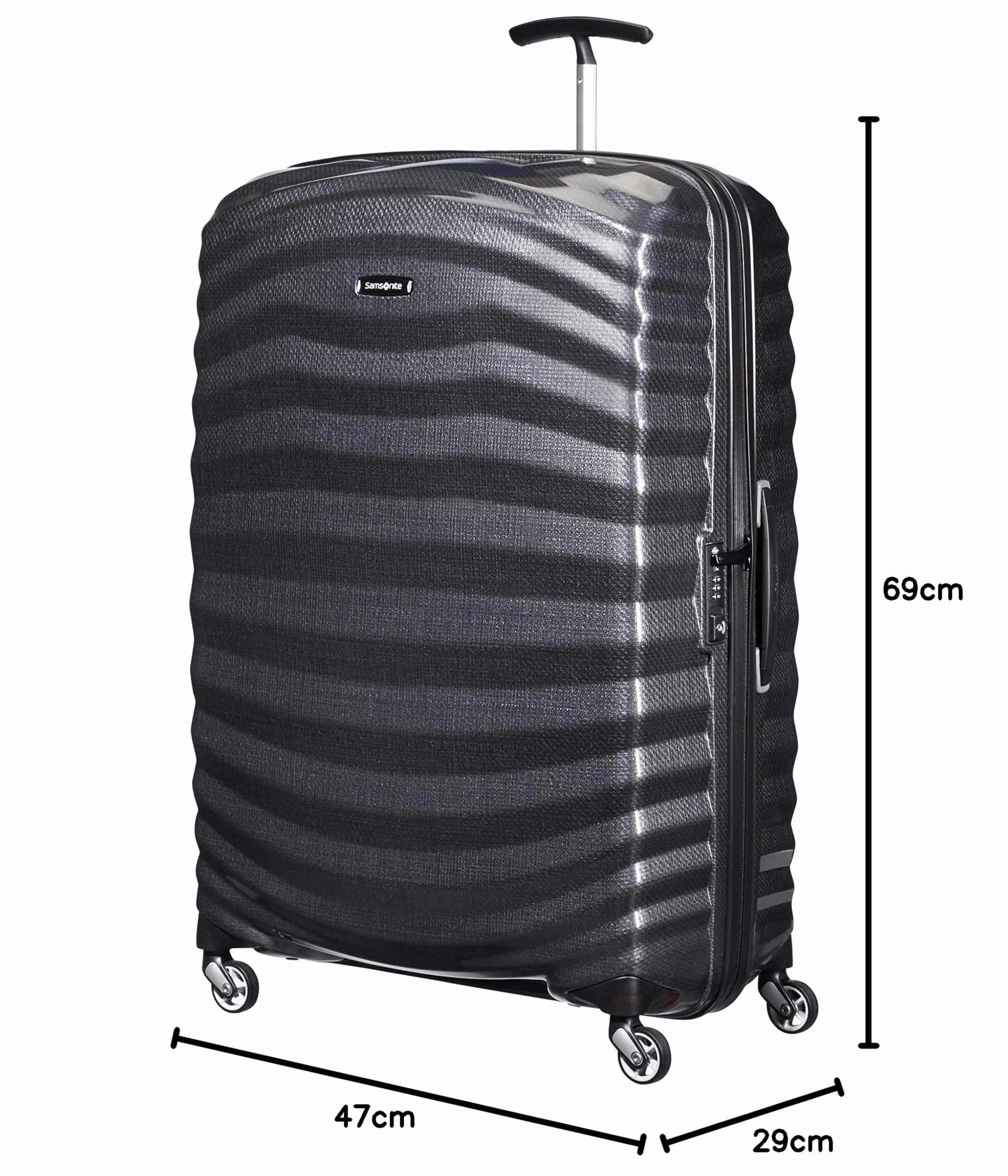 Samsonite Lite -Shock - Spinner S walizka, 55 cm, 36 L, czarny (czarny)