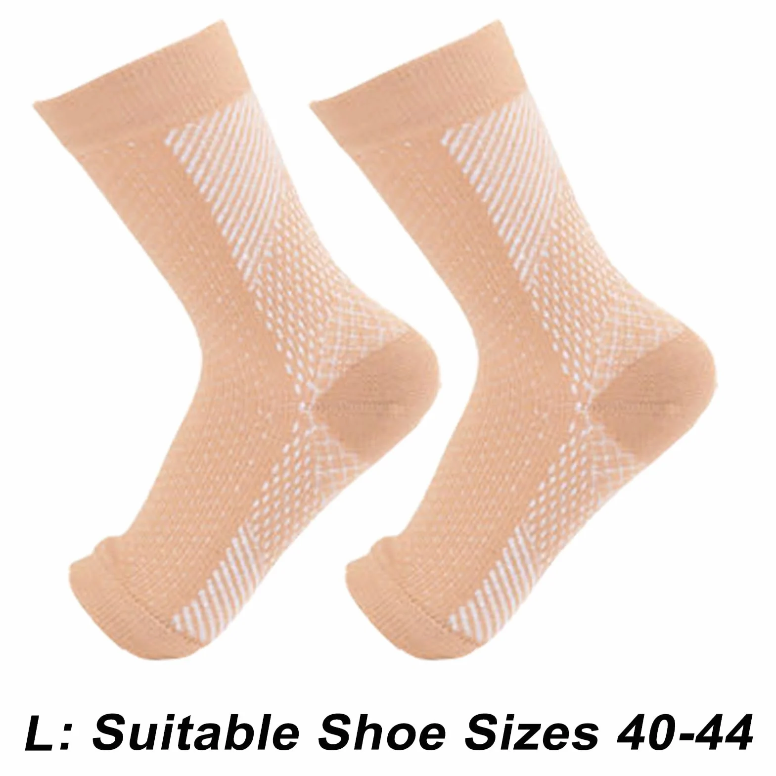 Miękkie skarpety unisex skarpety super miękkie pochłaniające pot skarpety kompresyjne do fitnessu jazdy na rowerze biegania oddychające bez palców unisex 1 para