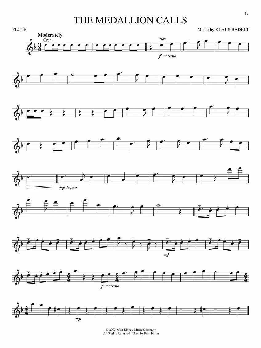 Pirates of the caribbean flute traversiere +enregistrements online: Instrumental Play-Along - from the Motion Picture Soundtrack