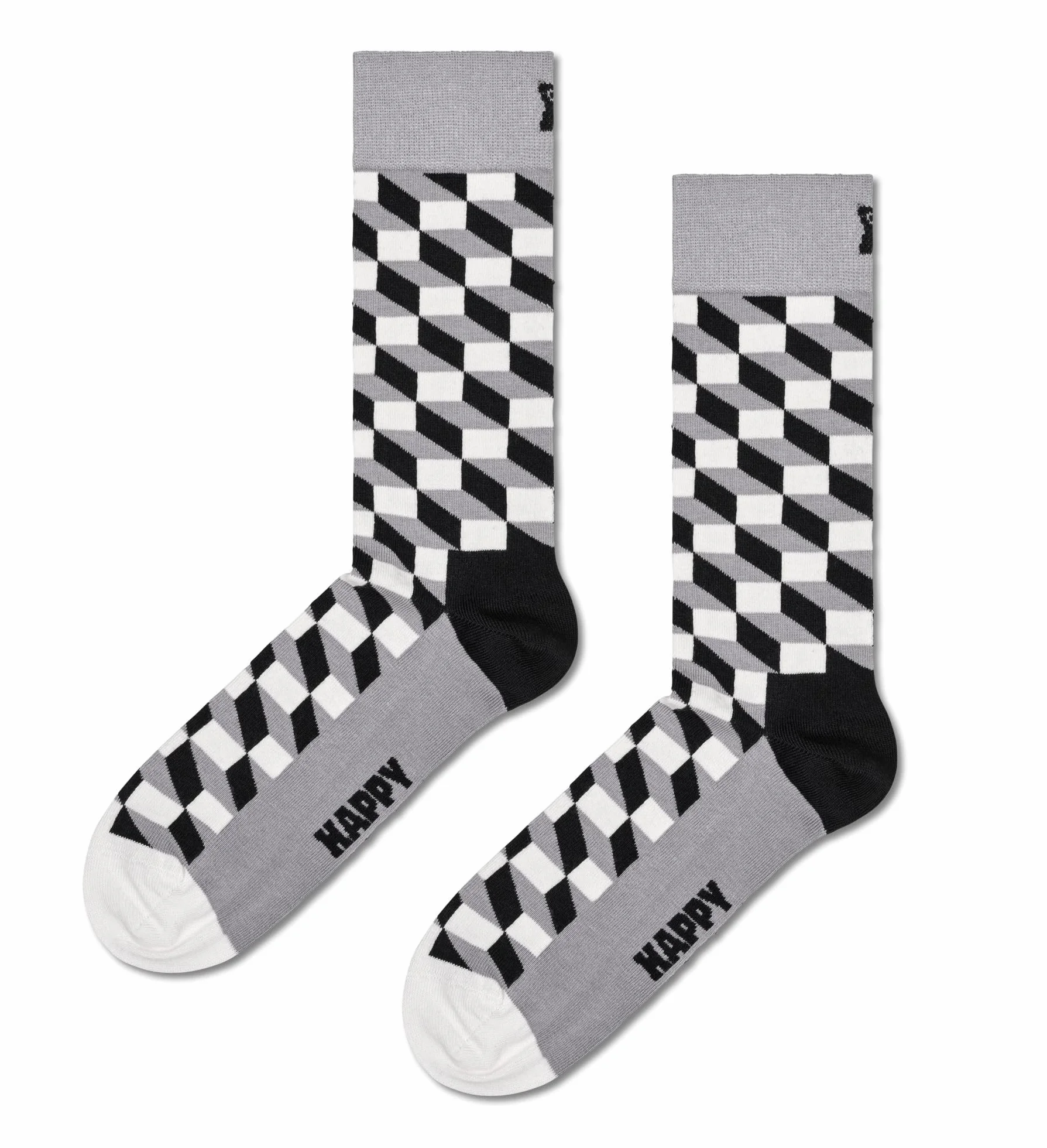 Happy Socks kolorowe i zabawne skarpetki 4-Pack Classic Black & White Socks Gift Set Rozmiar 41-46