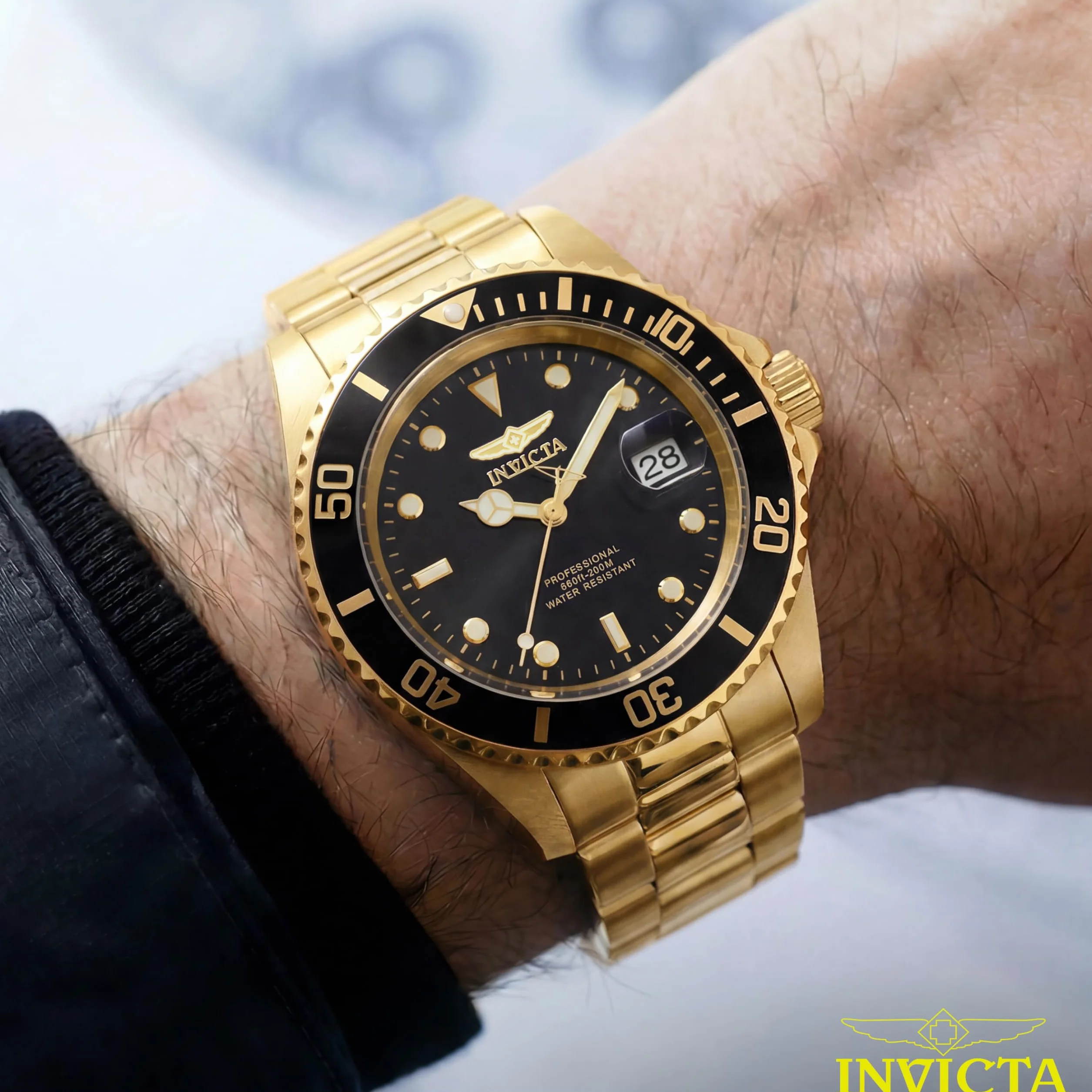 Invicta Pro Diver Męski zegarek kwarcowy ze stali nierdzewnej - 40 mm
