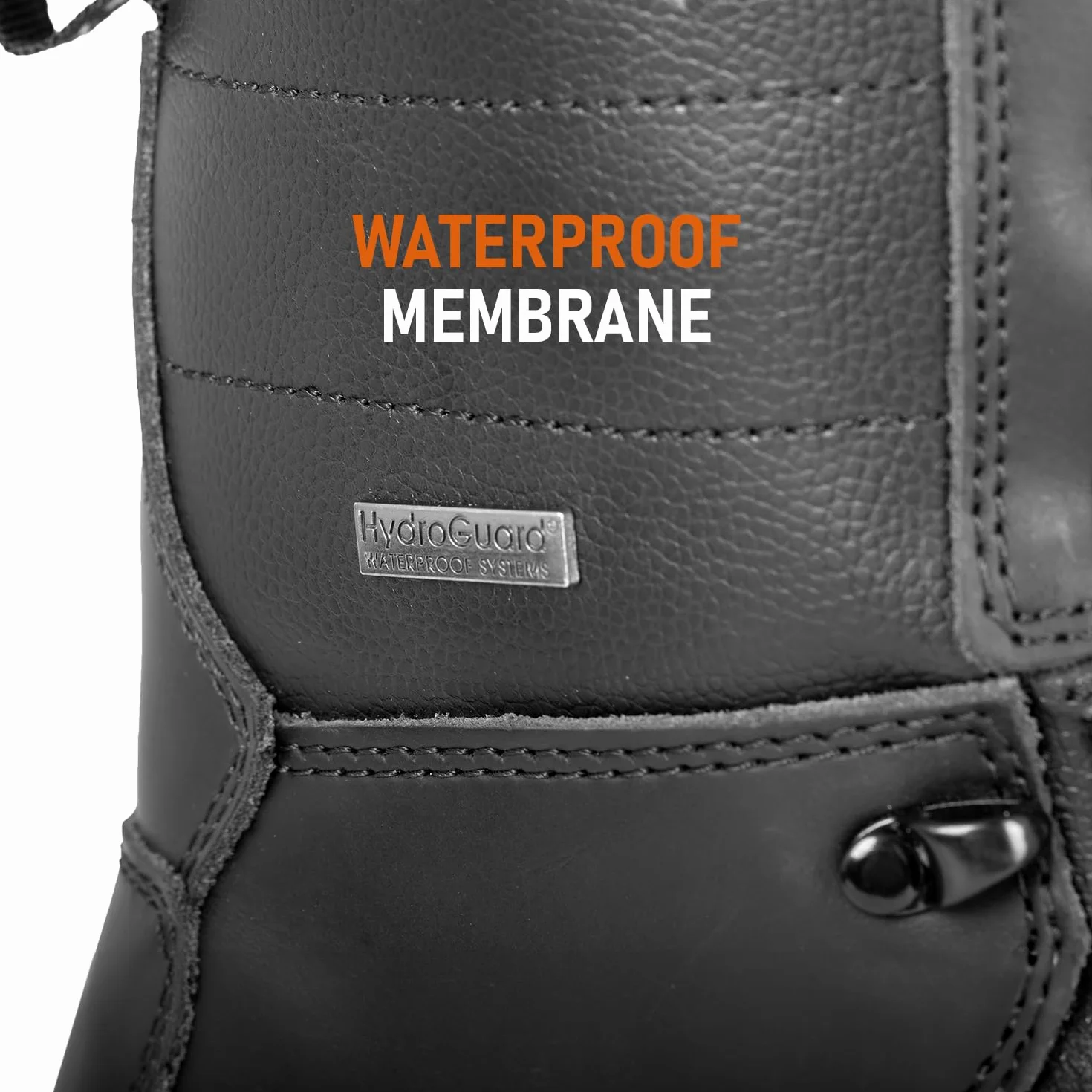 ACE Schakal Boots męskie - Crazy Horse sznurowane skórzane buty - wytrzymałe i wodoodporne - czarne
